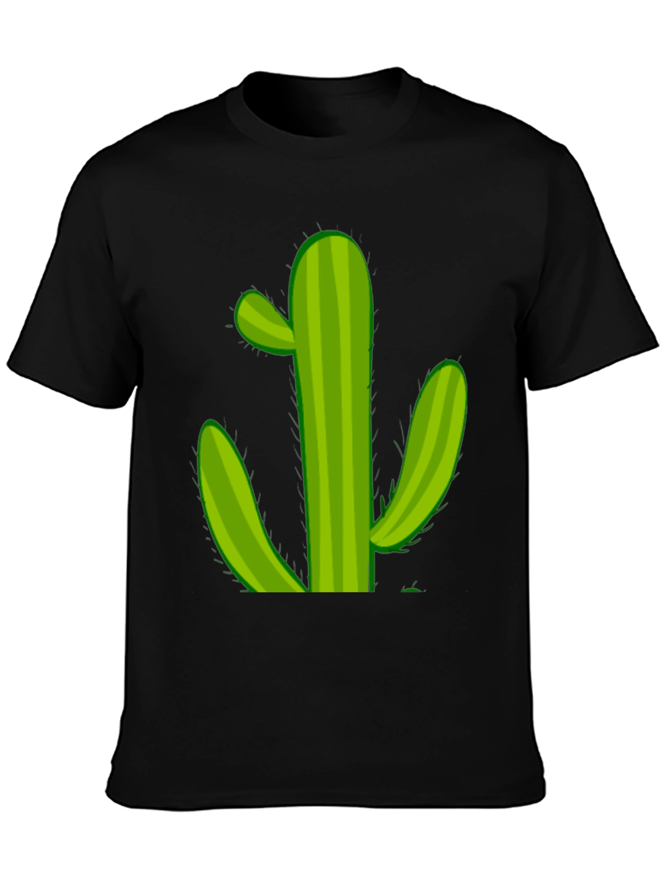 Cactus Graphic T-Shirt - Black Cotton Tee