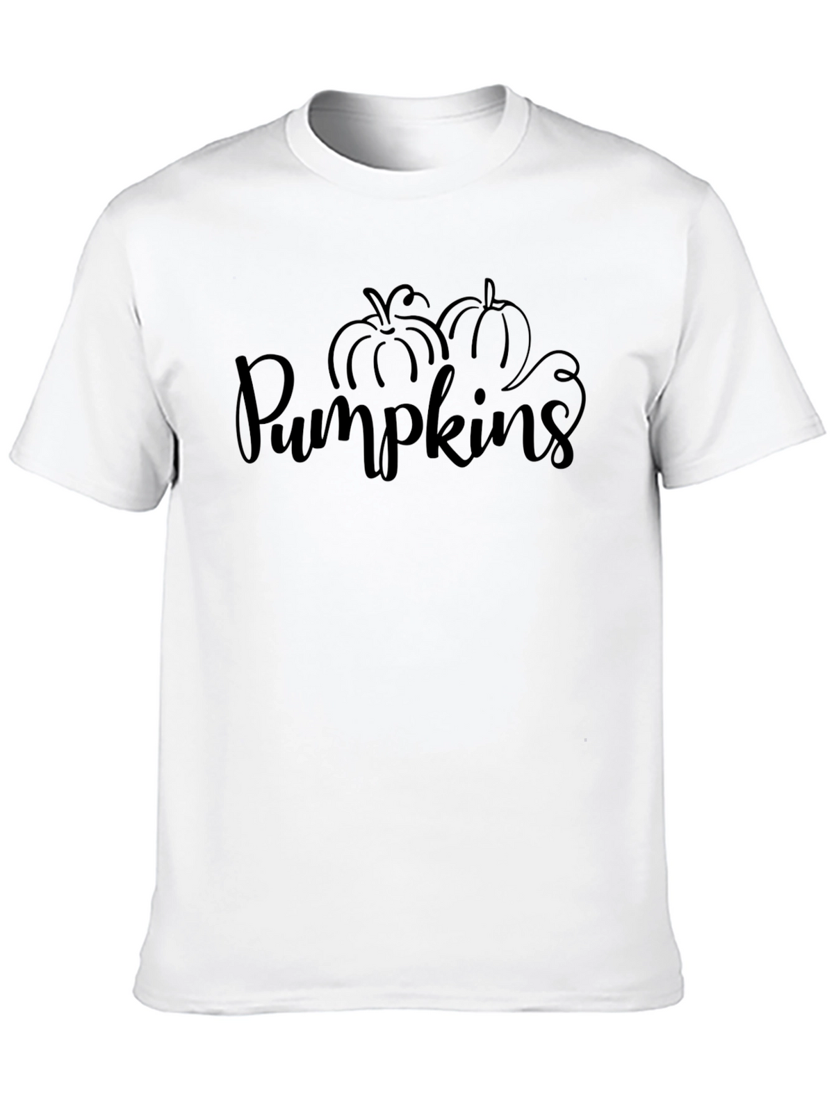 Pumpkins Graphic Print Black Tee