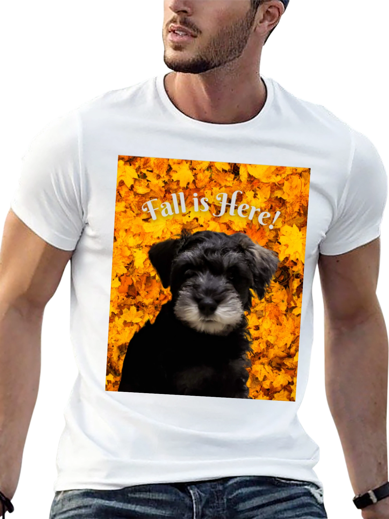 Fall is Here! Schnauzer T-Shirt