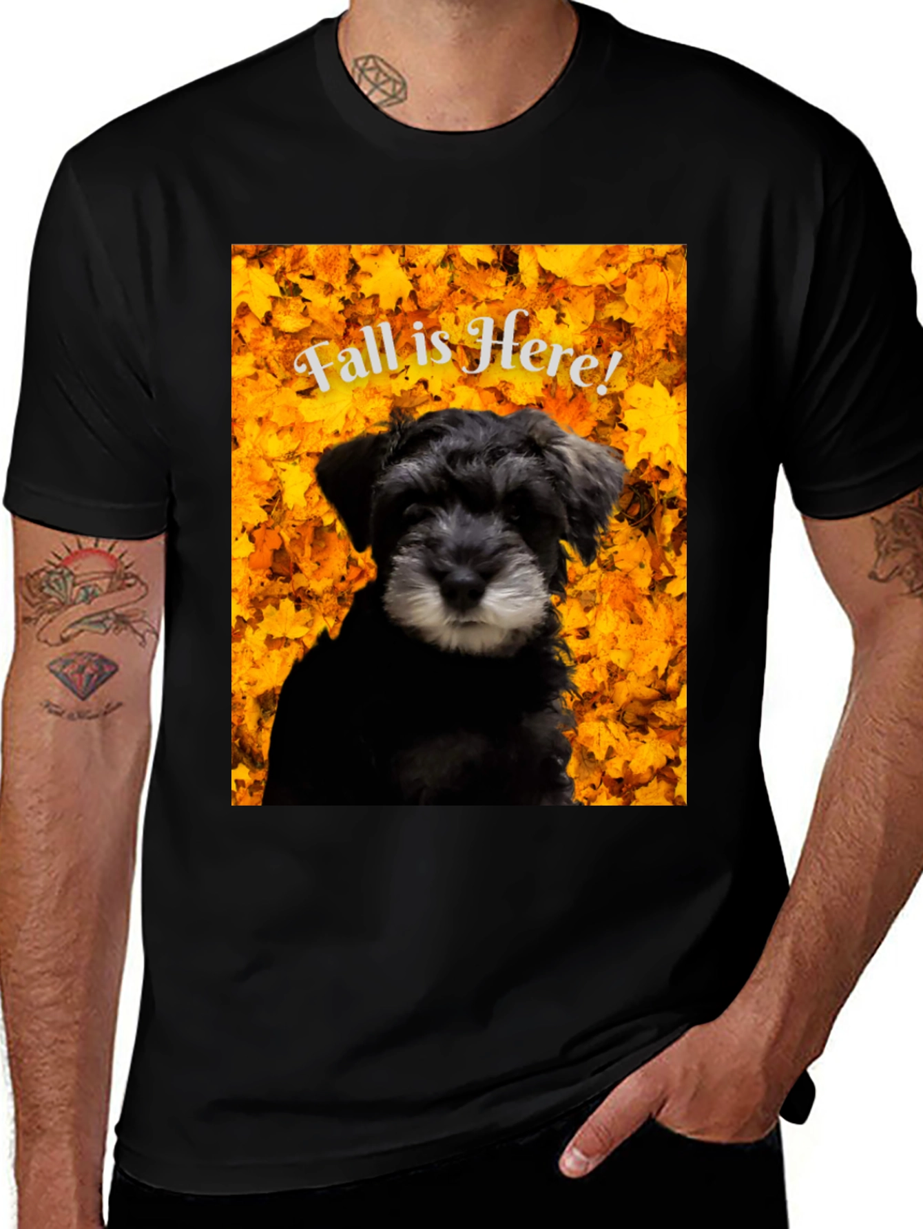 Fall is Here! Schnauzer T-Shirt