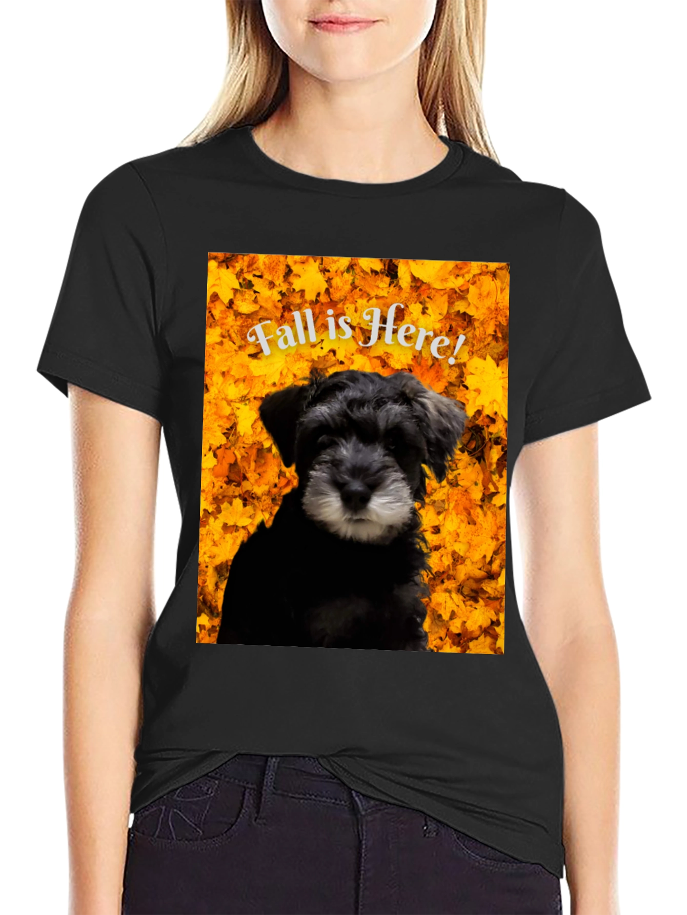 Fall is Here! Schnauzer T-Shirt
