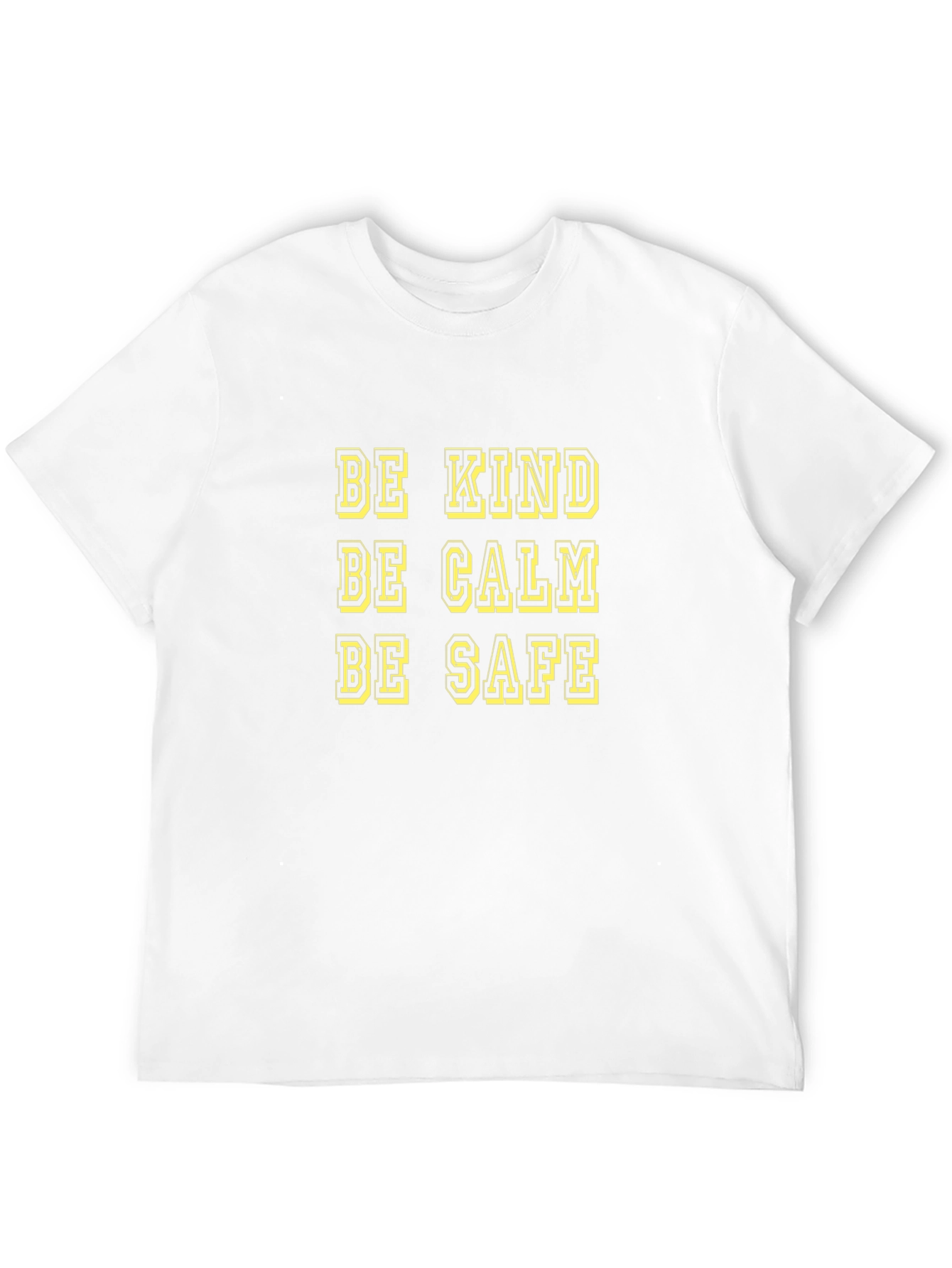 Be Kind Calm Safe Graphic Tee - Mens