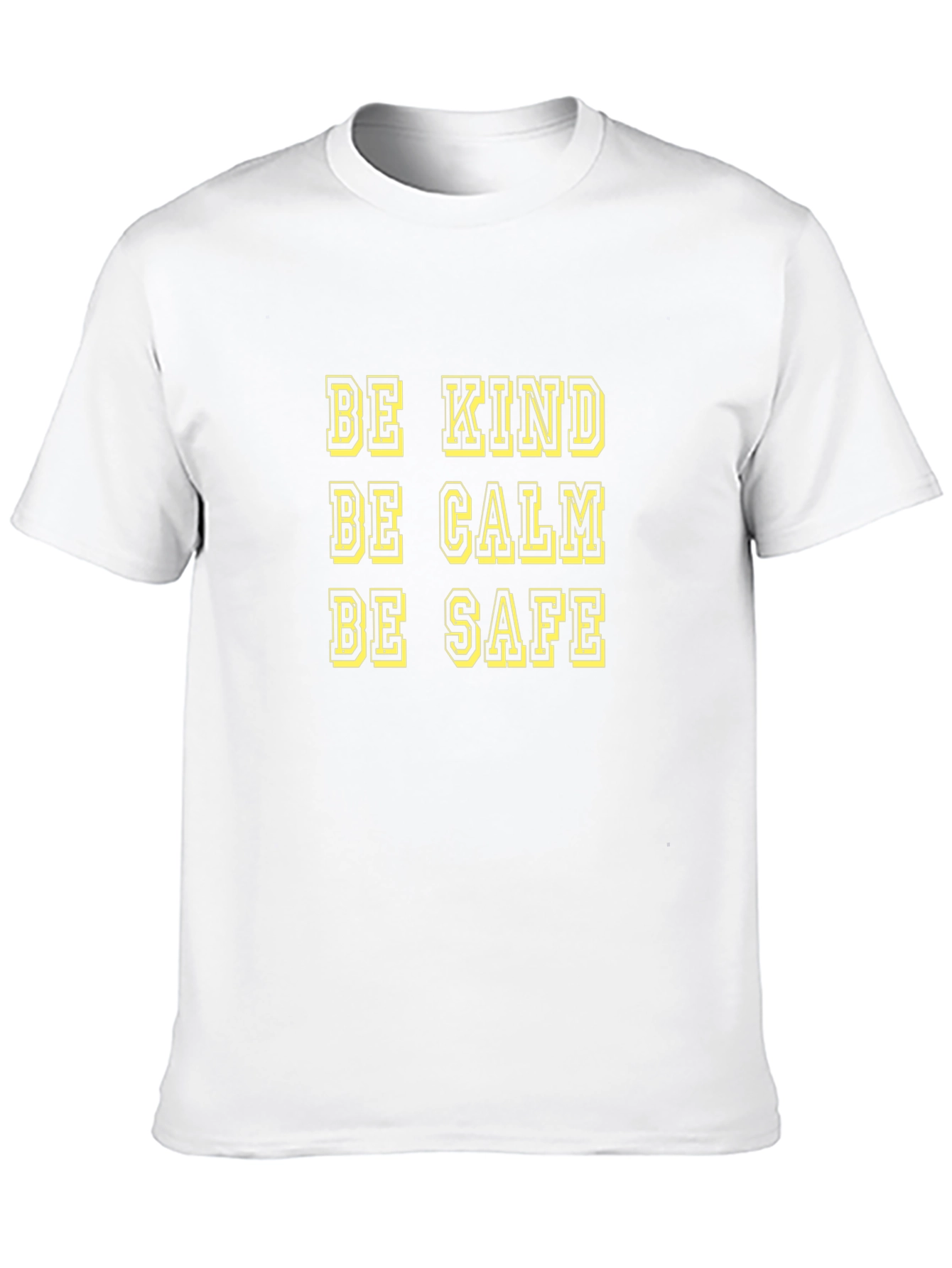 Be Kind Calm Safe Graphic Tee - Mens