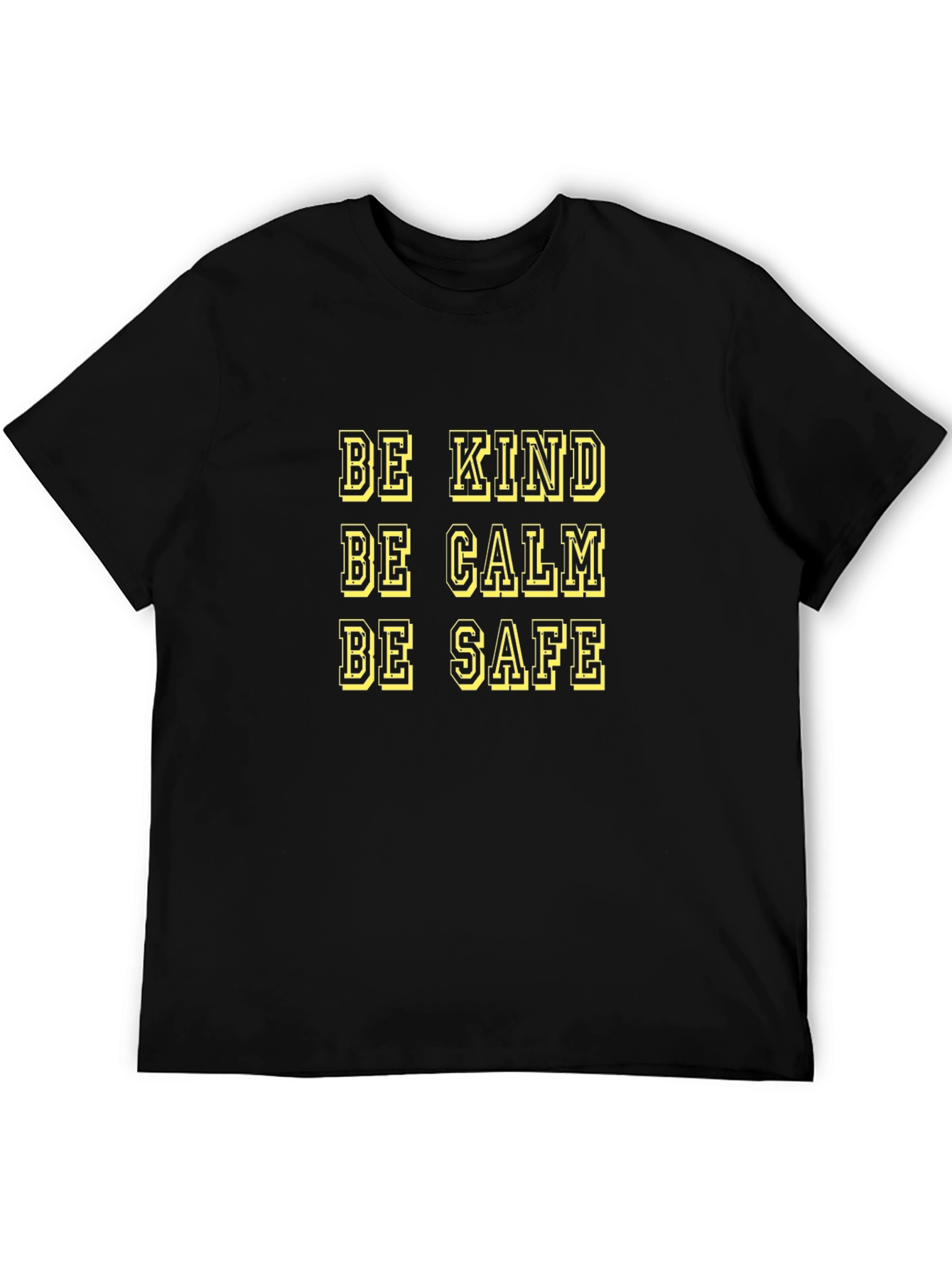 Be Kind Calm Safe Graphic Tee - Mens