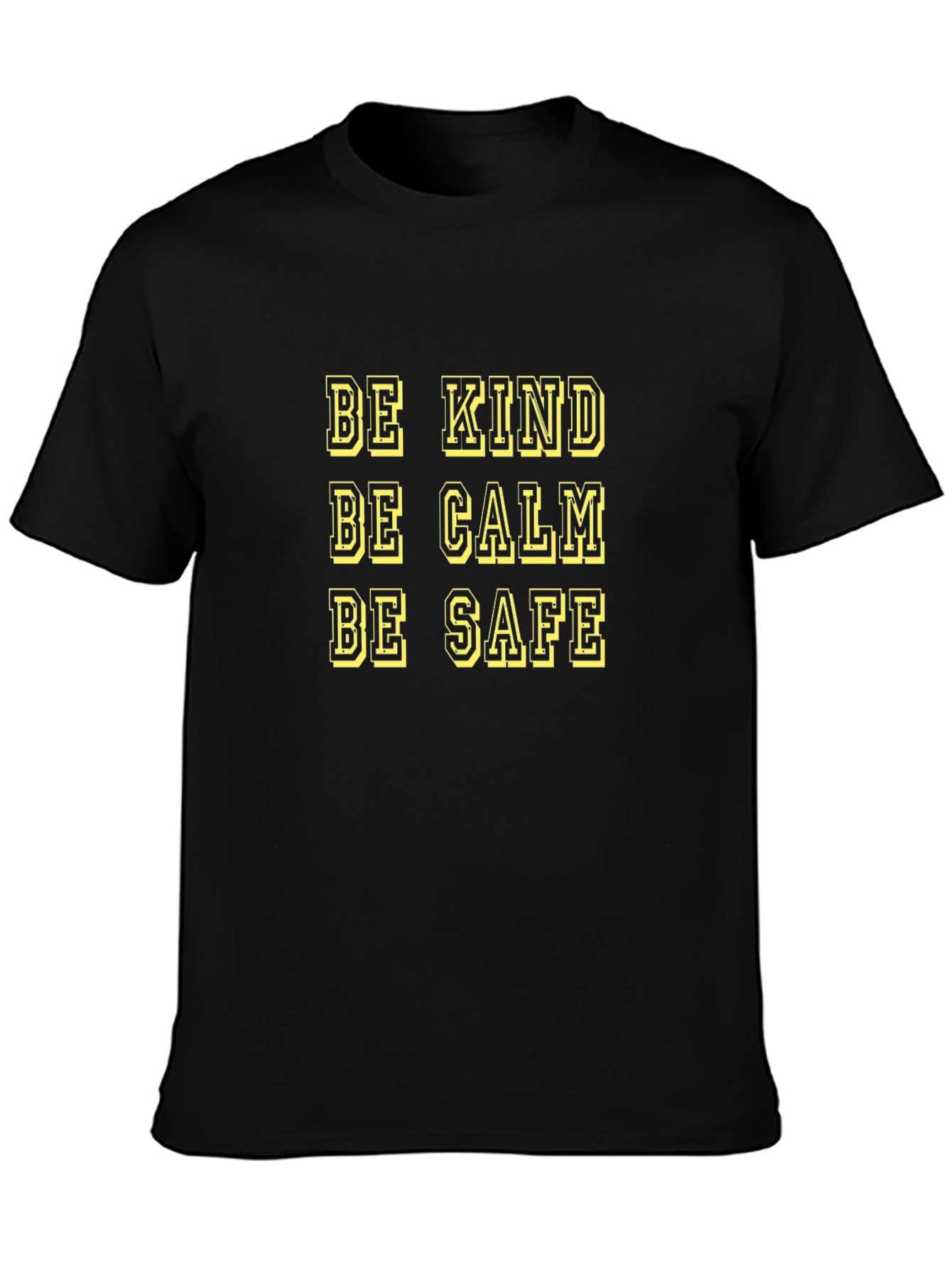 Be Kind Calm Safe Graphic Tee - Mens