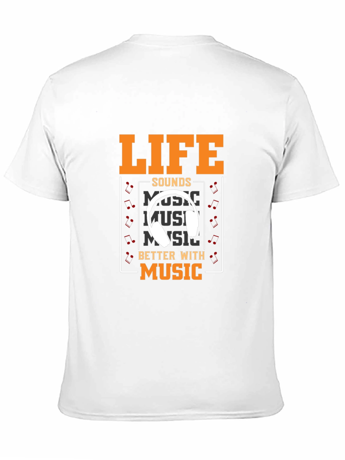 Life Sounds Better with Music Graphic Tee