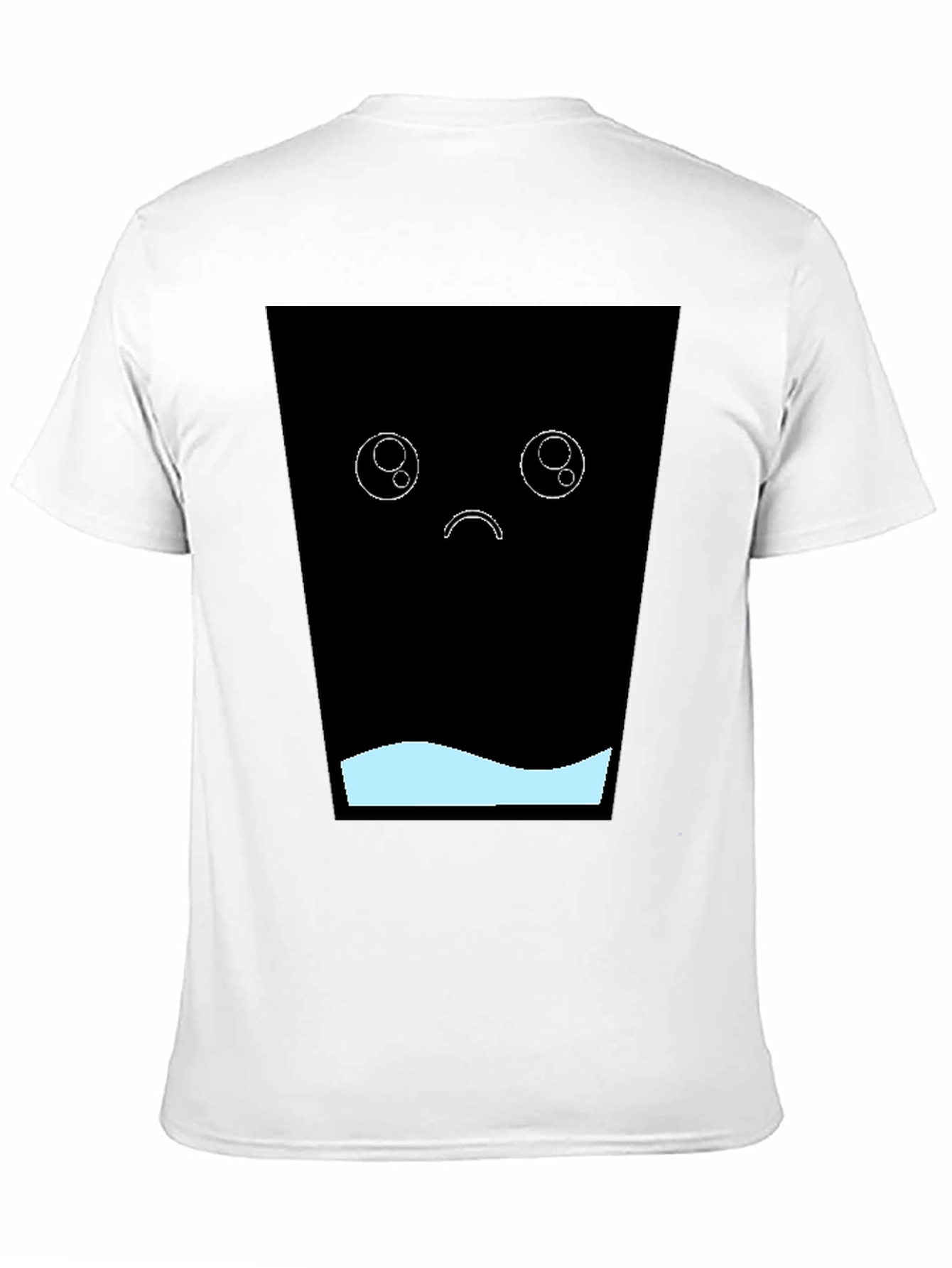 Sad Kawaii T-Shirt - Black Graphic Tee