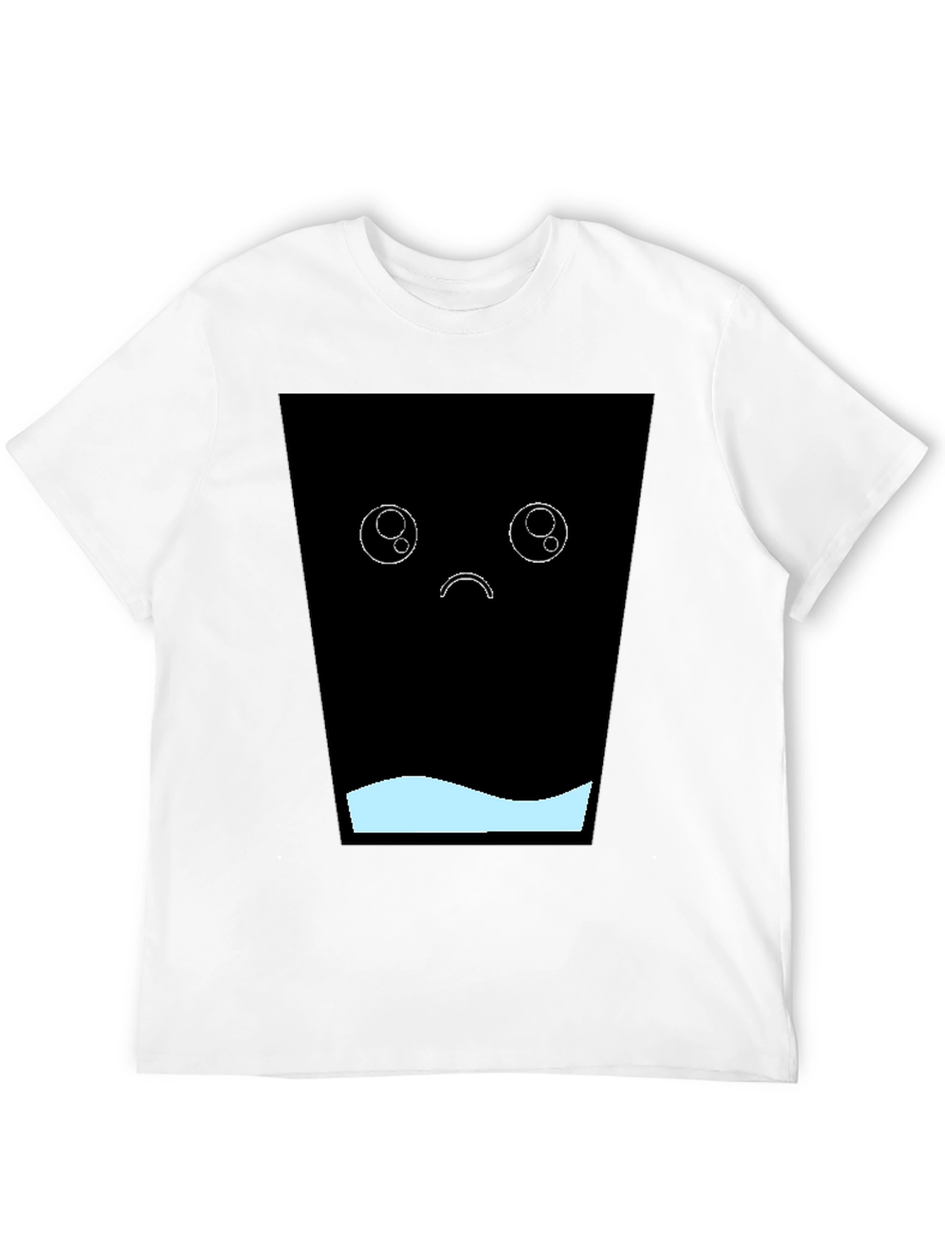 Sad Kawaii T-Shirt - Black Graphic Tee