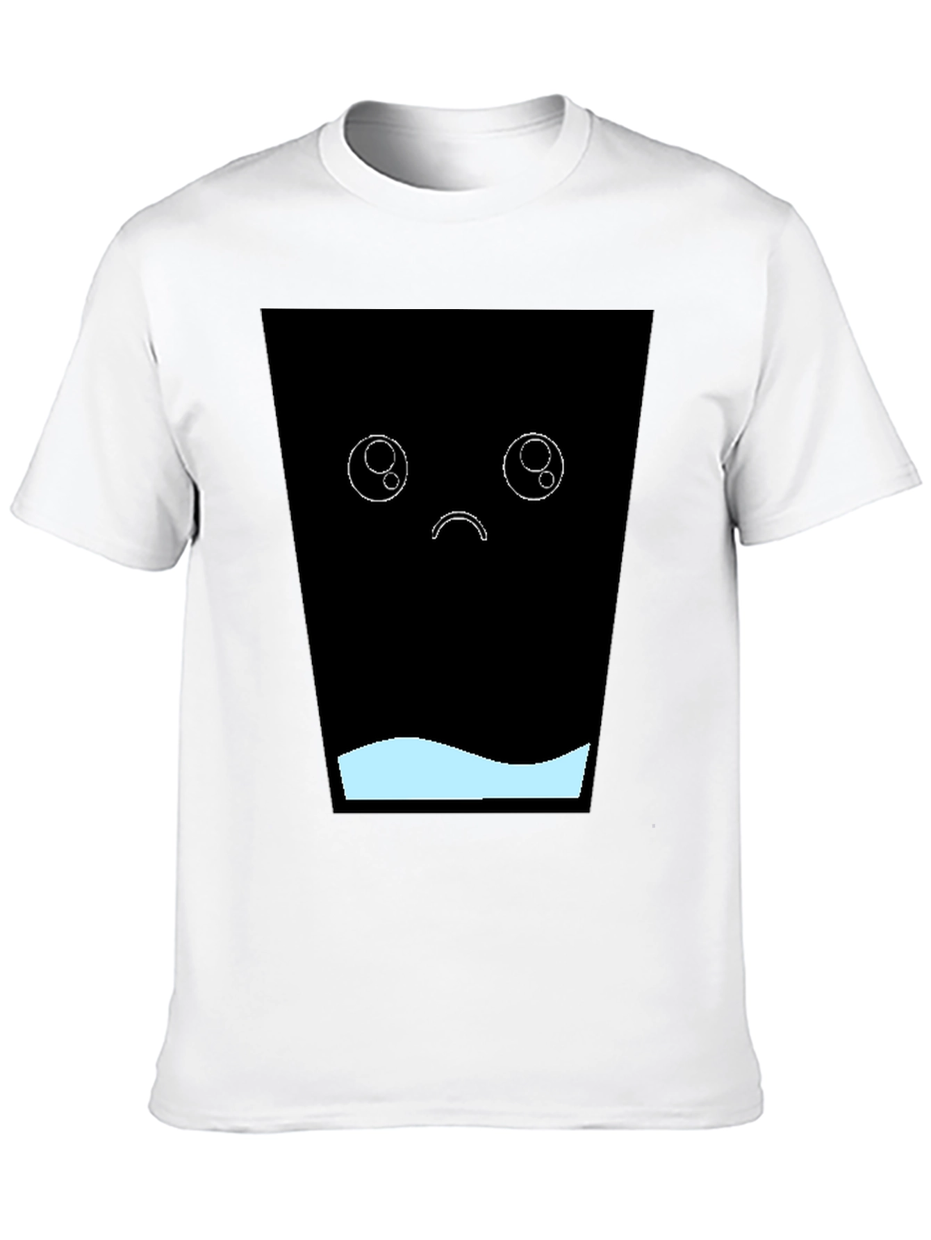 Sad Kawaii T-Shirt - Black Graphic Tee