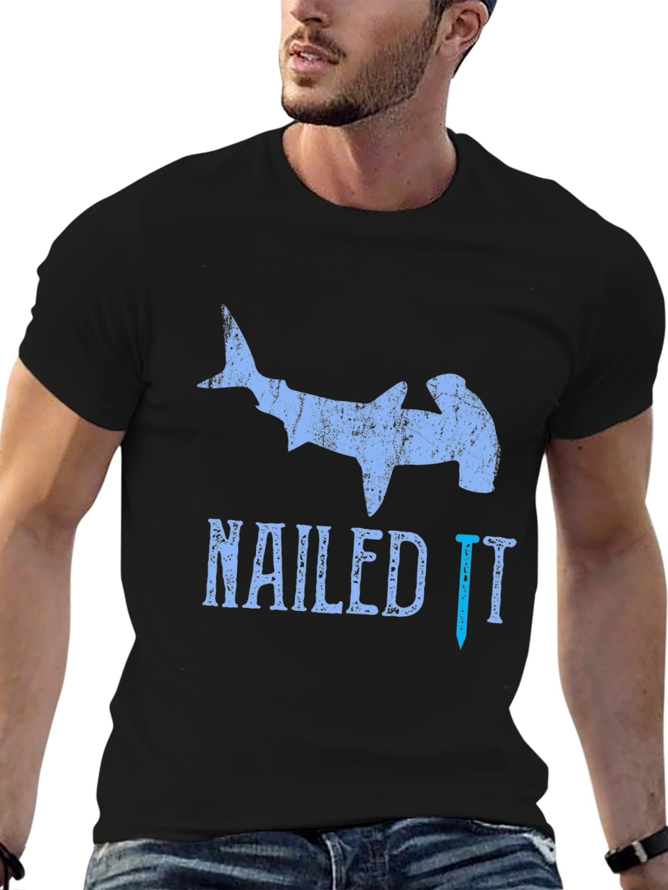 Nailed It! Hammerhead Shark Graphic Tee