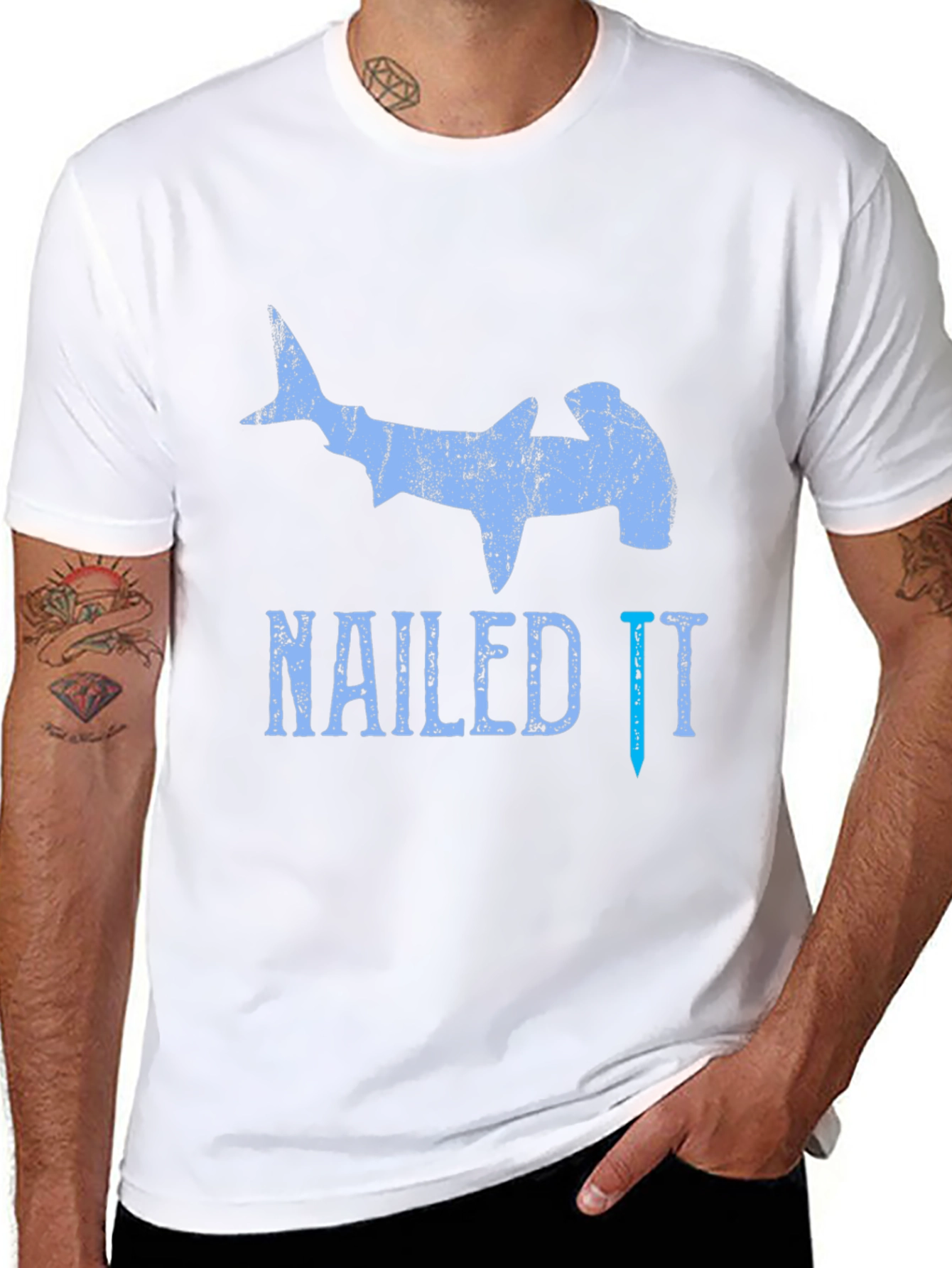 Nailed It! Hammerhead Shark Graphic Tee