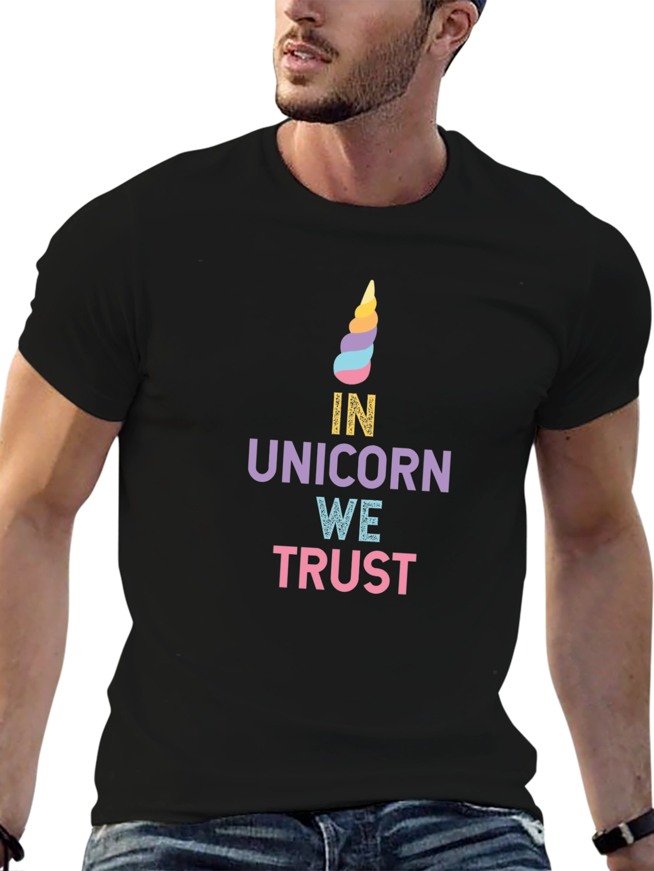 In Unicorn We Trust Graphic T-Shirt
