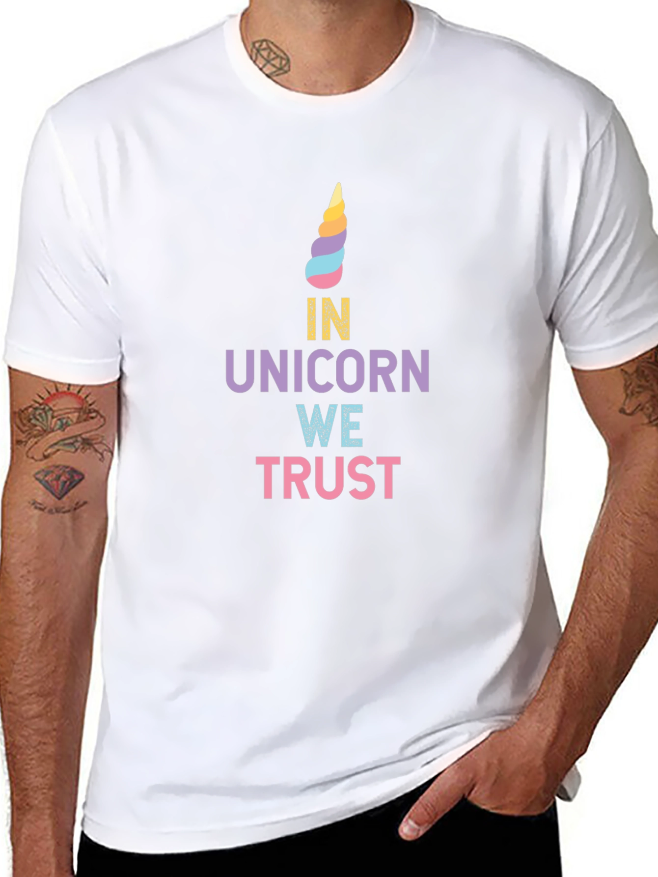 In Unicorn We Trust Graphic T-Shirt