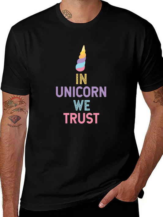 In Unicorn We Trust Graphic T-Shirt