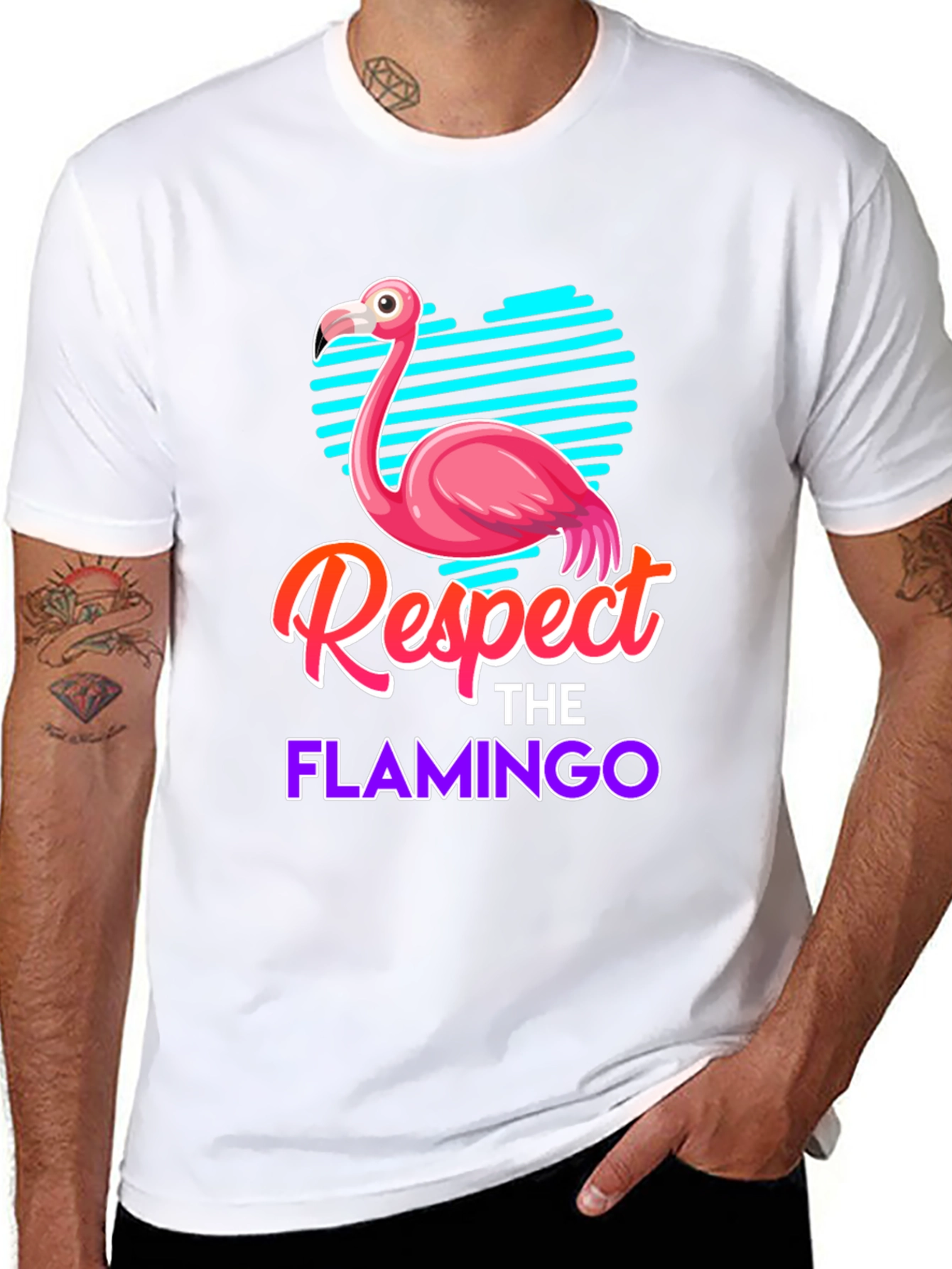 Respect the Flamingo Graphic Tee