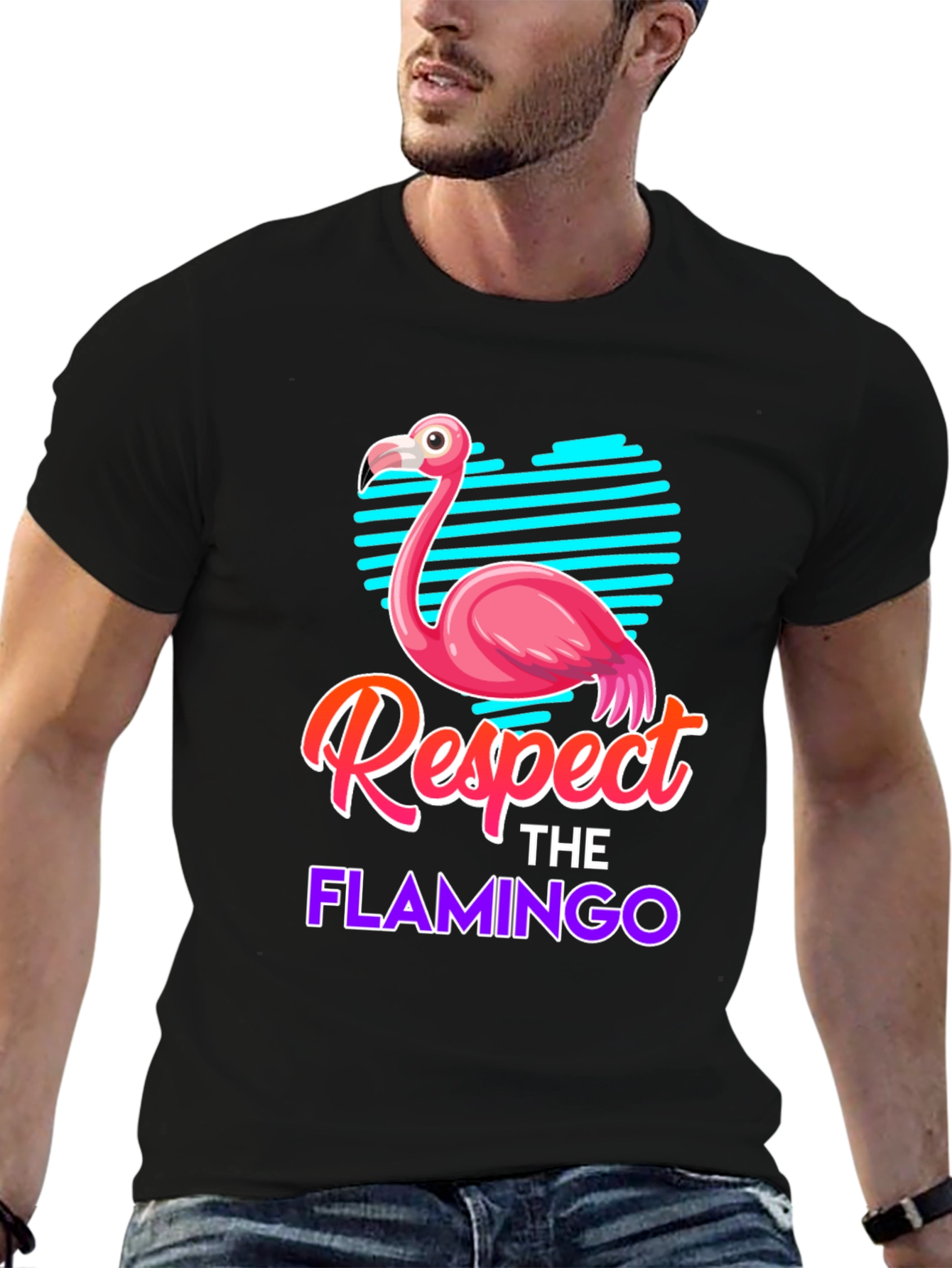 Respect the Flamingo Graphic Tee
