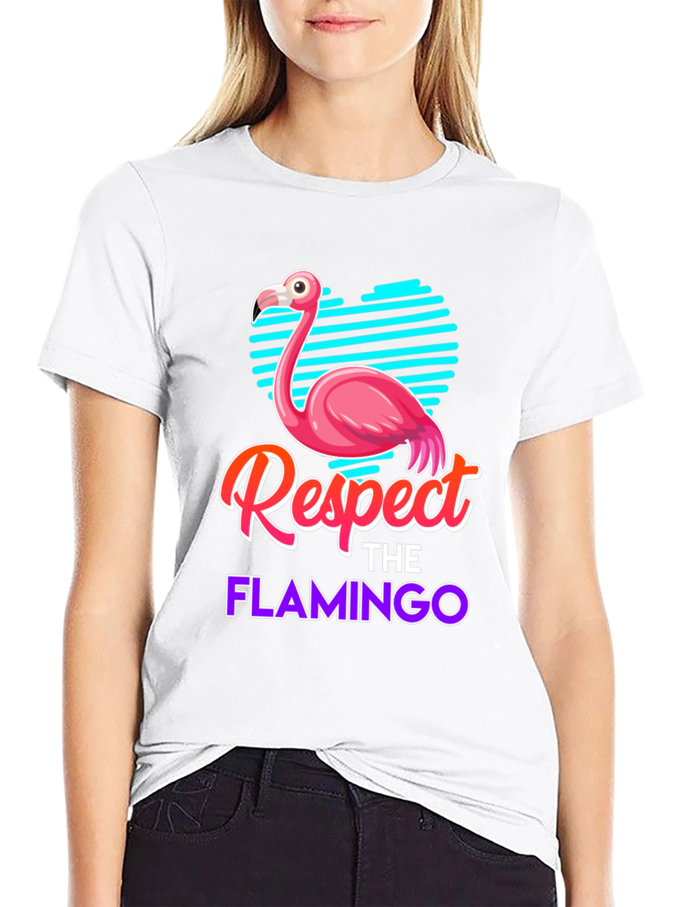 Respect the Flamingo Graphic Tee