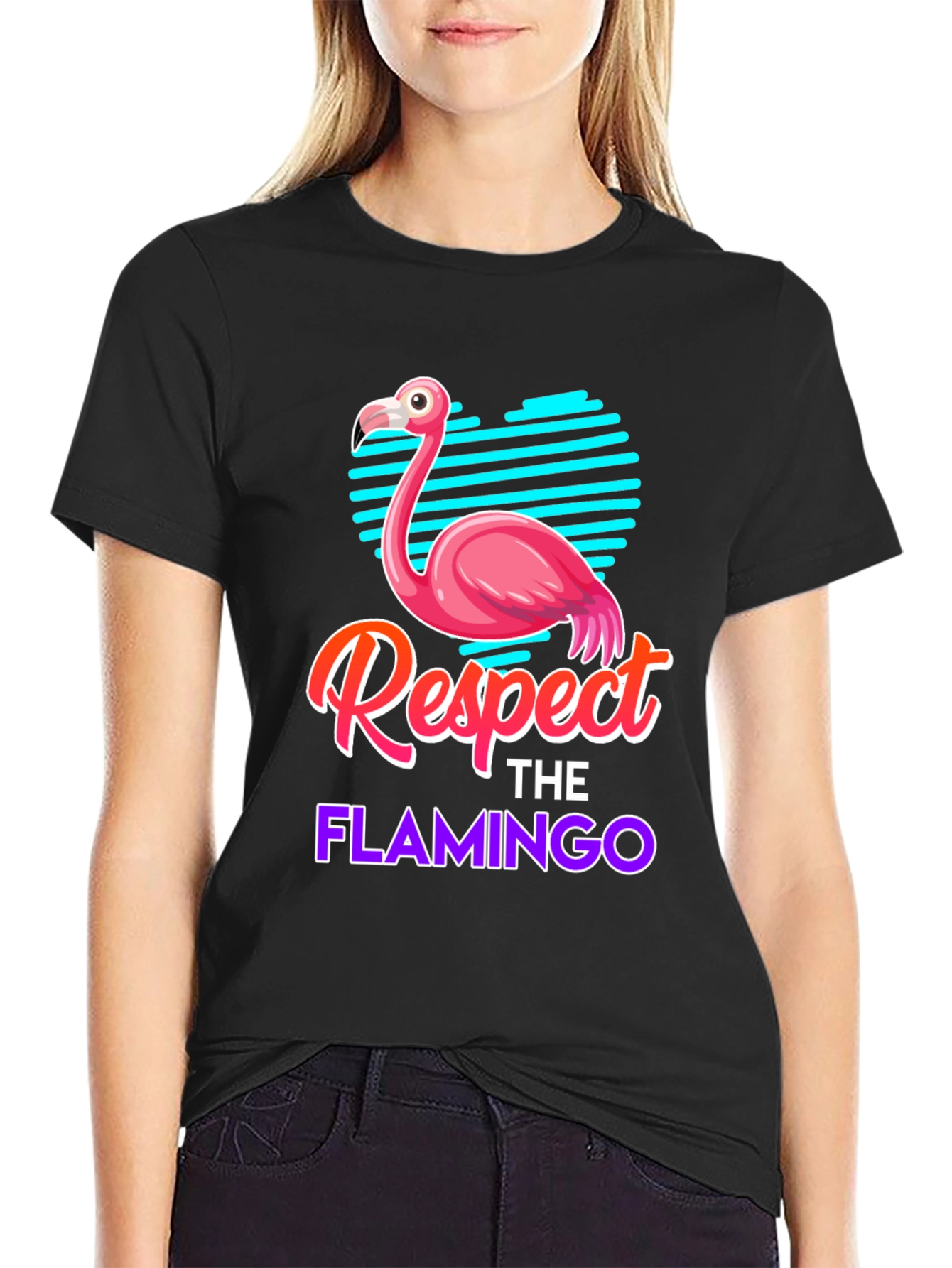 Respect the Flamingo Graphic Tee