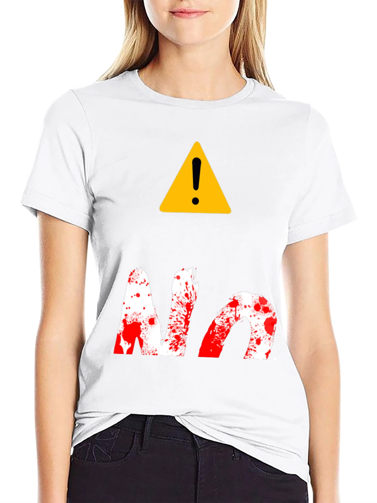 Warning! No Splatter Graphic Tee