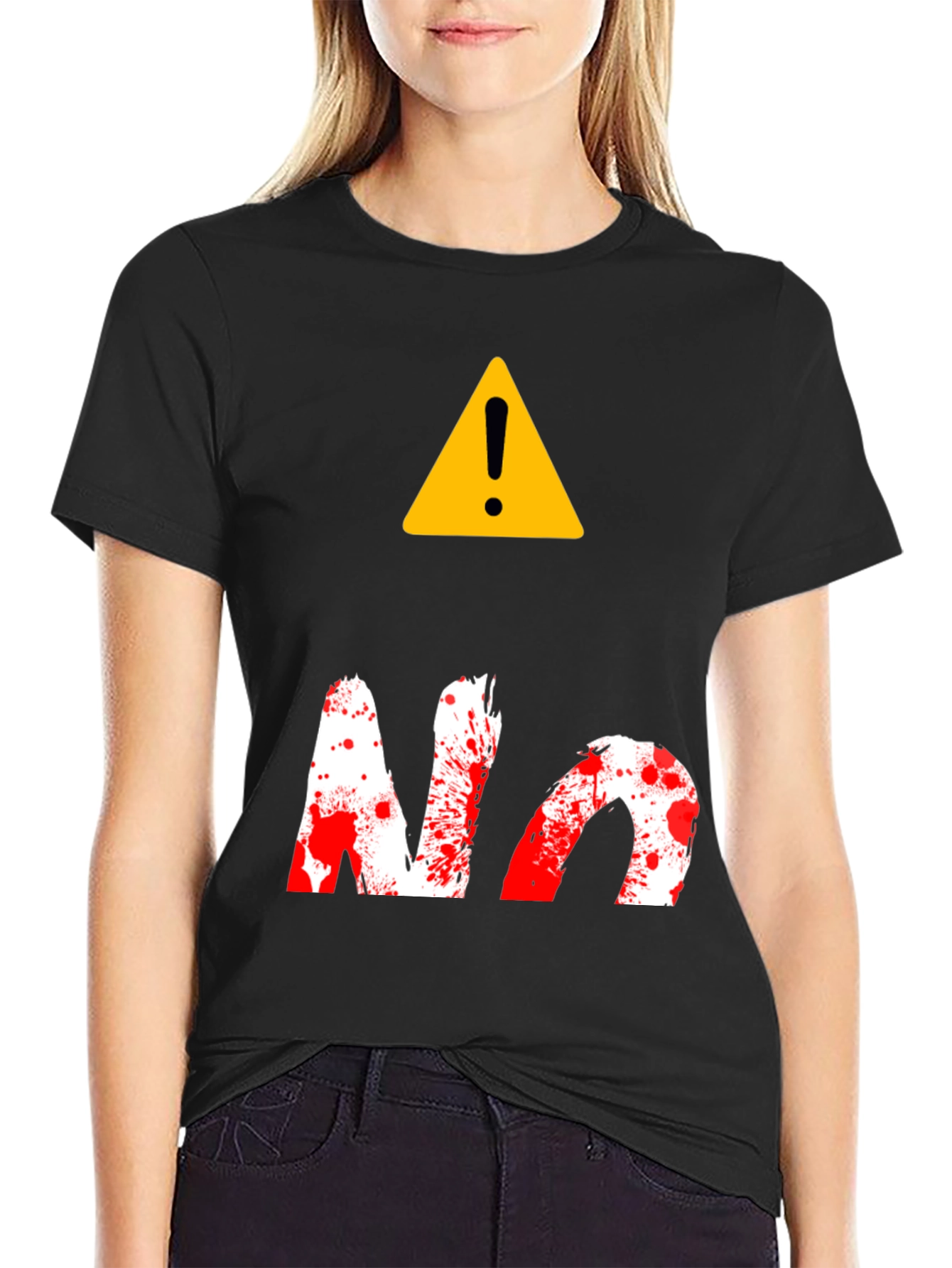 Warning! No Splatter Graphic Tee