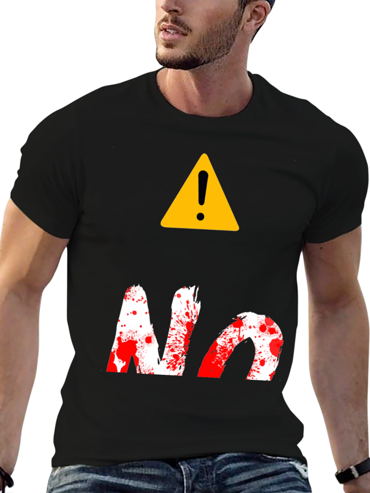 Warning! No Splatter Graphic Tee