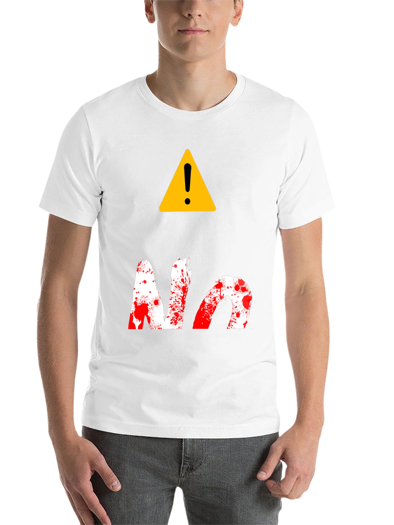 Warning! No Splatter Graphic Tee