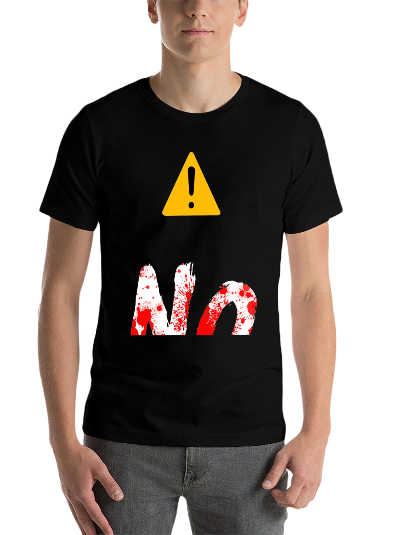 Warning! No Splatter Graphic Tee