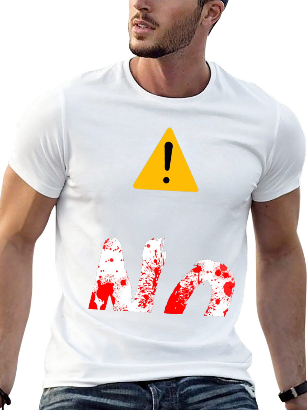 Warning! No Splatter Graphic Tee