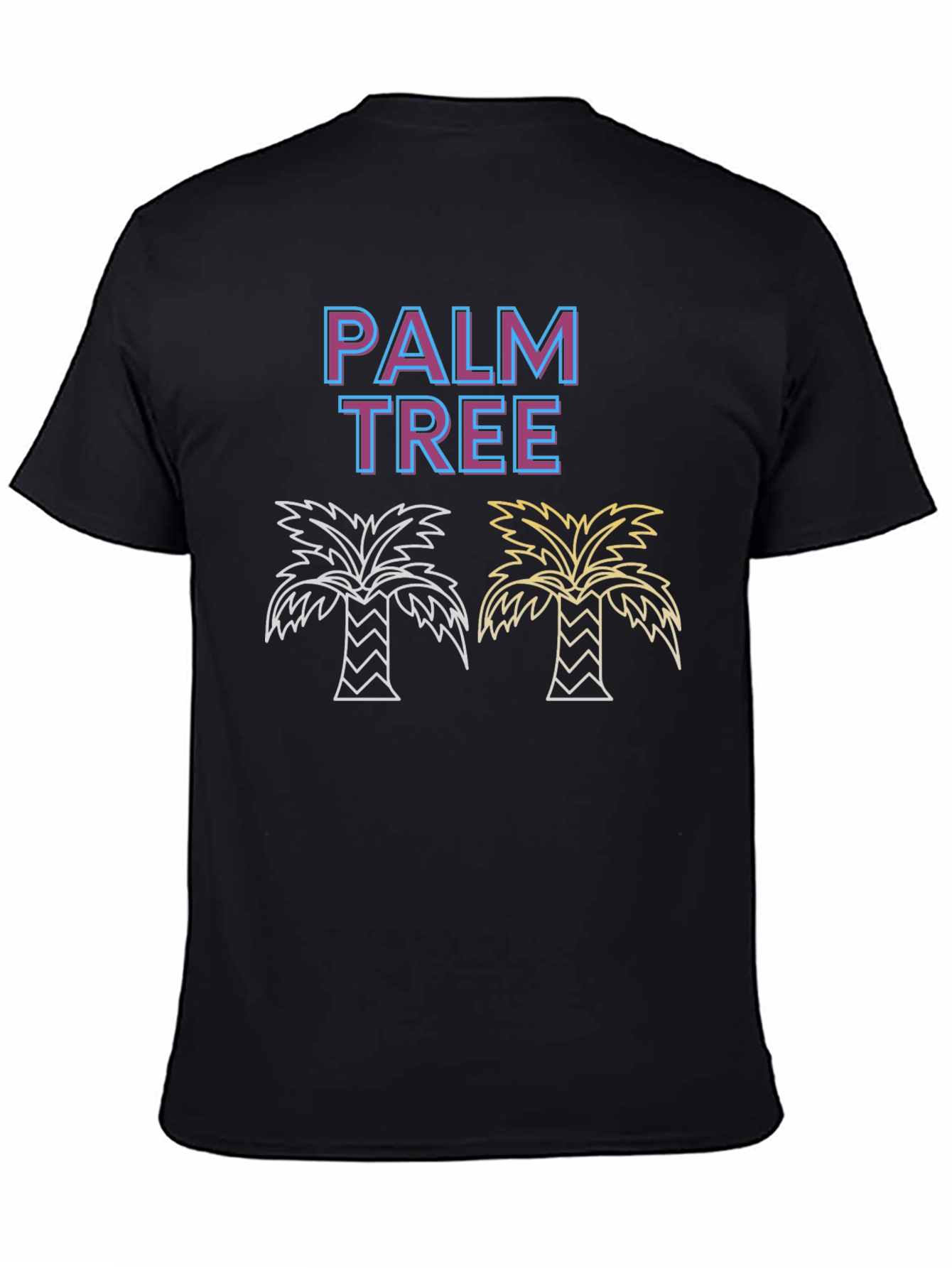 Palm Tree Graphic Tee - Tropical Summer Vibes