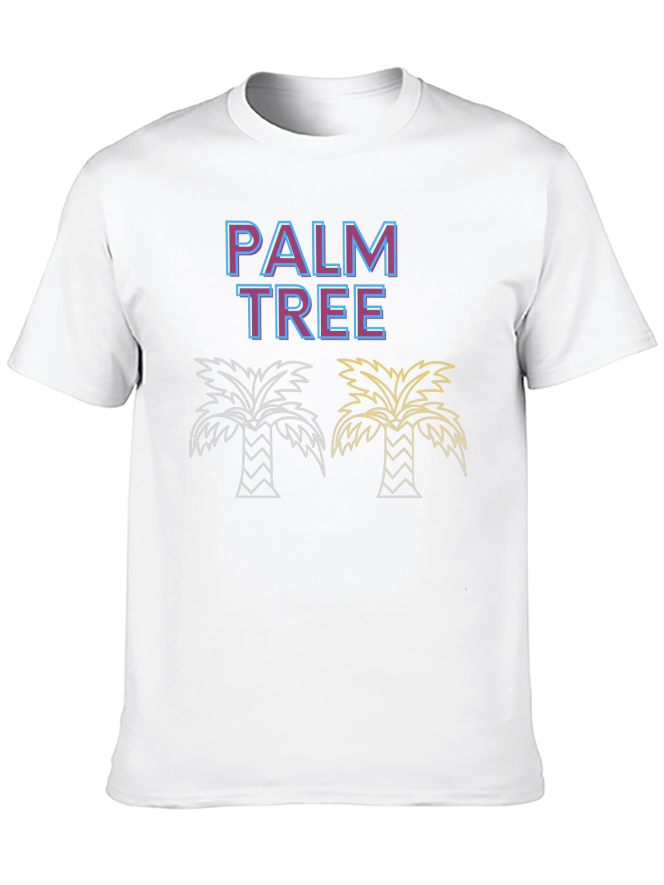 Palm Tree Graphic Tee - Tropical Summer Vibes