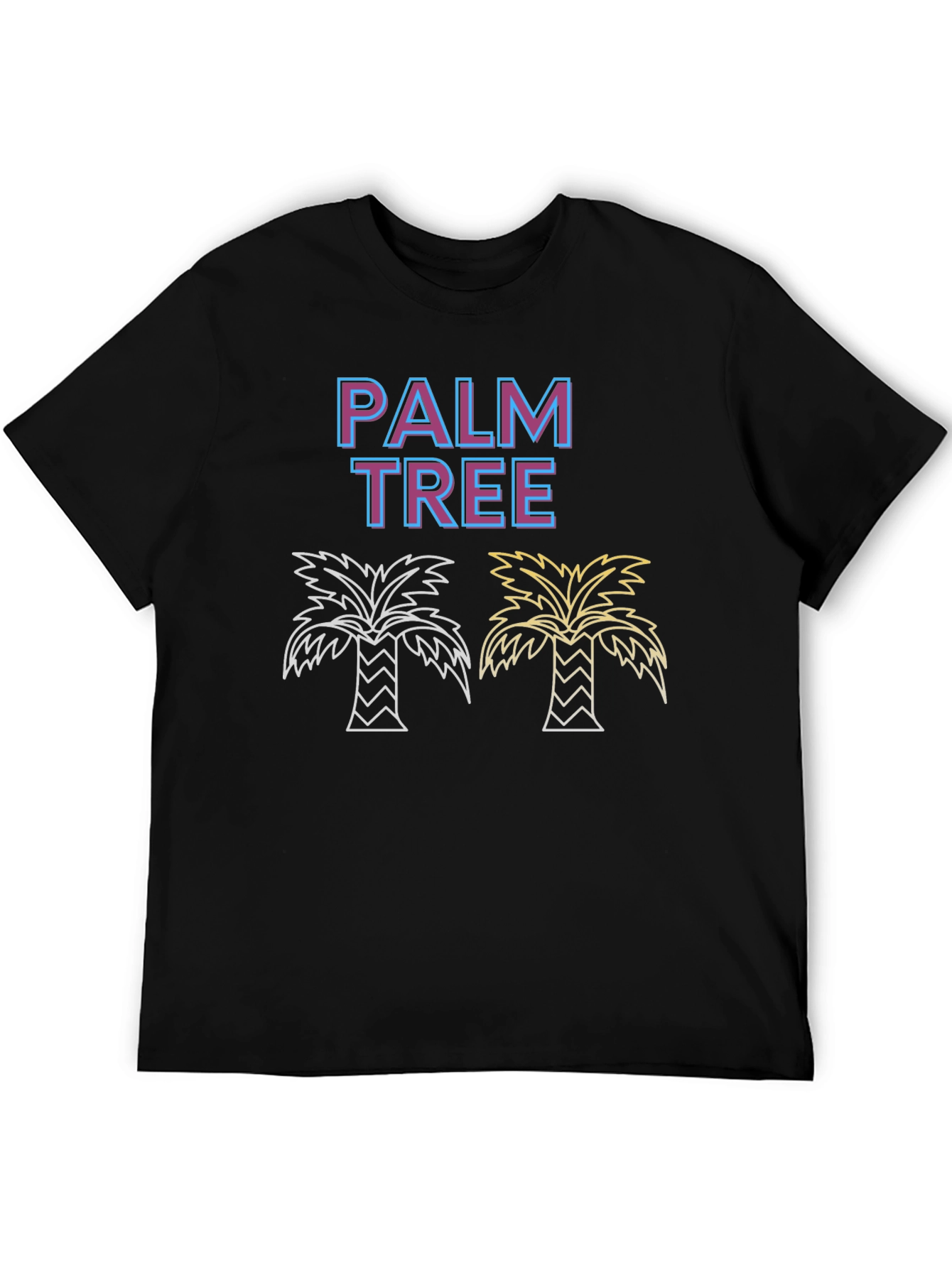 Palm Tree Graphic Tee - Tropical Summer Vibes