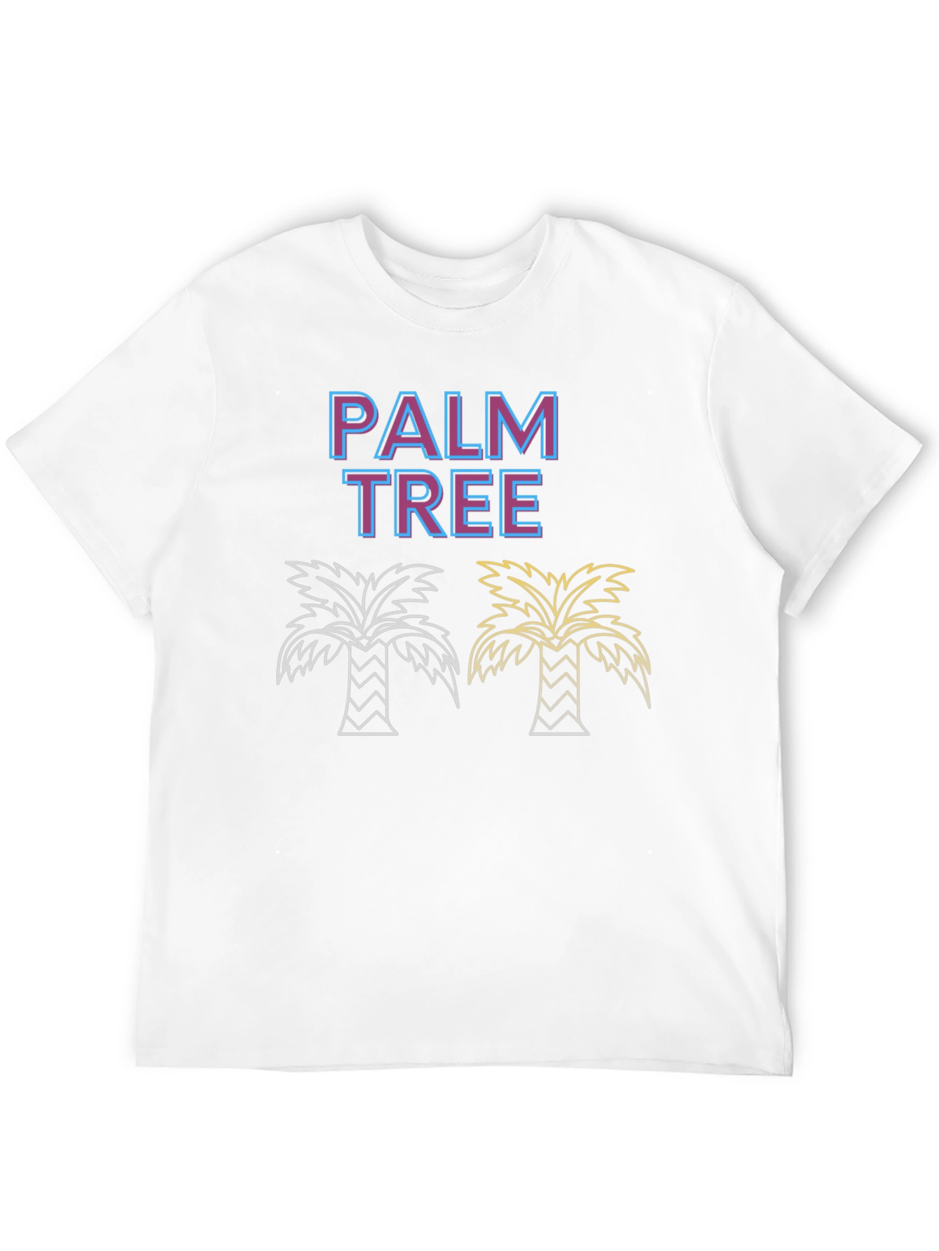 Palm Tree Graphic Tee - Tropical Summer Vibes