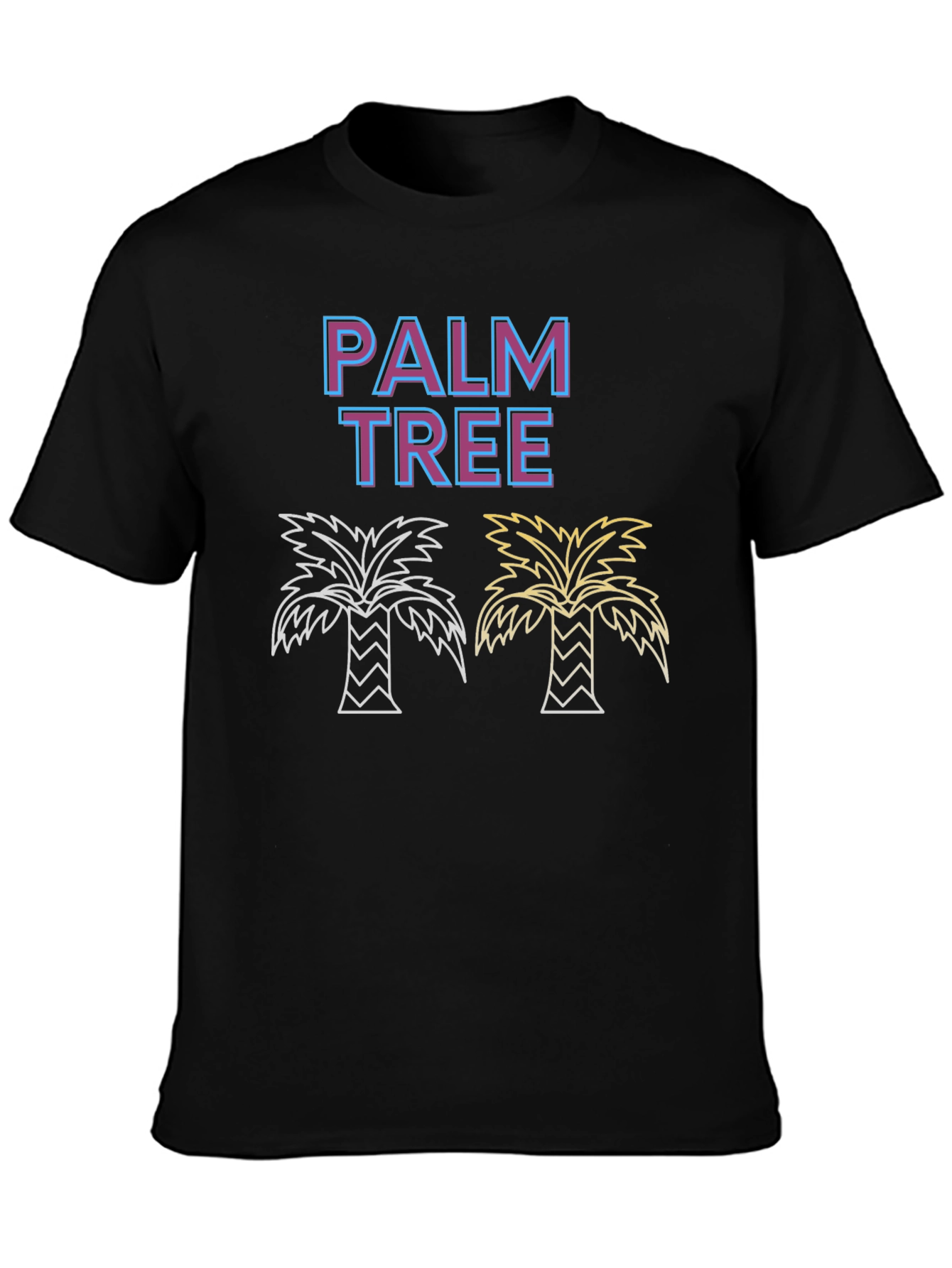 Palm Tree Graphic Tee - Tropical Summer Vibes