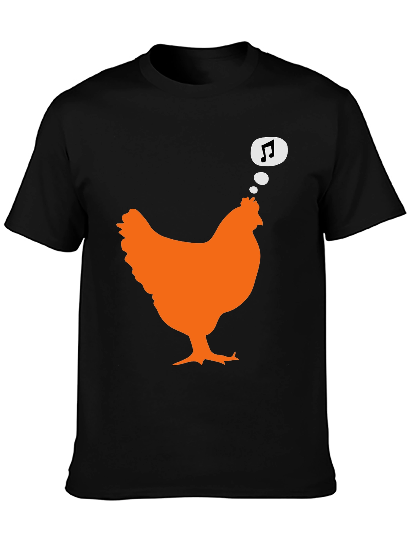 Singing Chicken Graphic Tee - Black