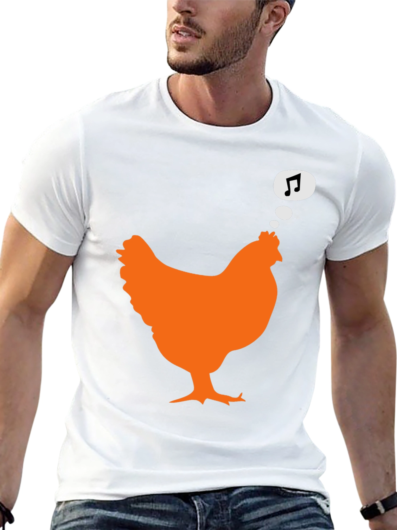 Singing Chicken Graphic Tee - Black