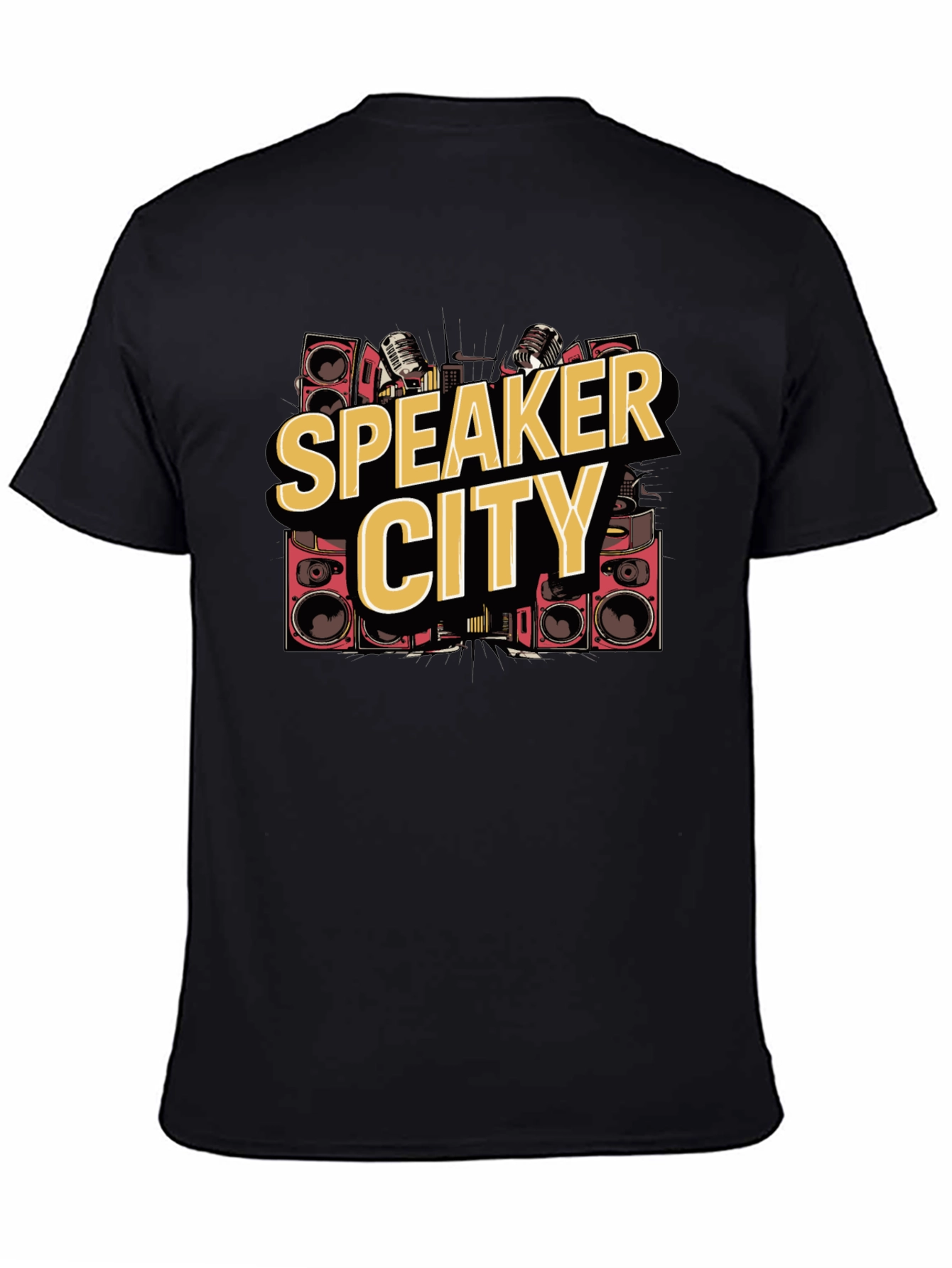 Speaker City Graphic Tee - Black