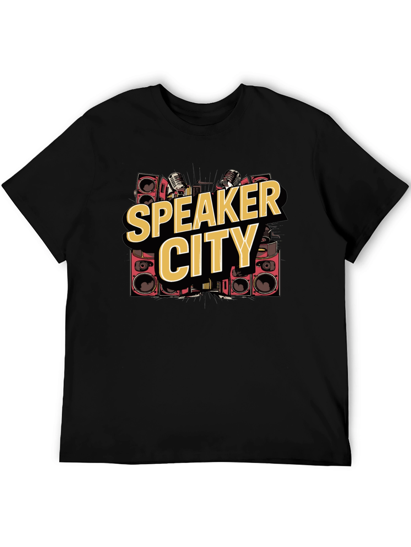 Speaker City Graphic Tee - Black