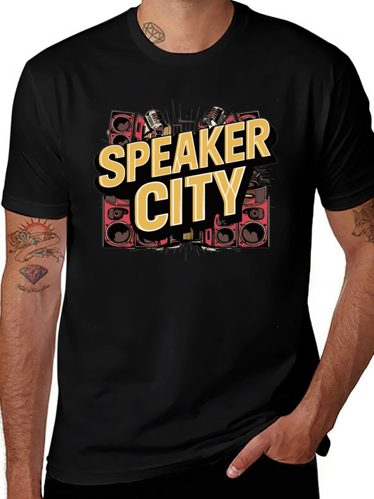 Speaker City Graphic Tee - Black