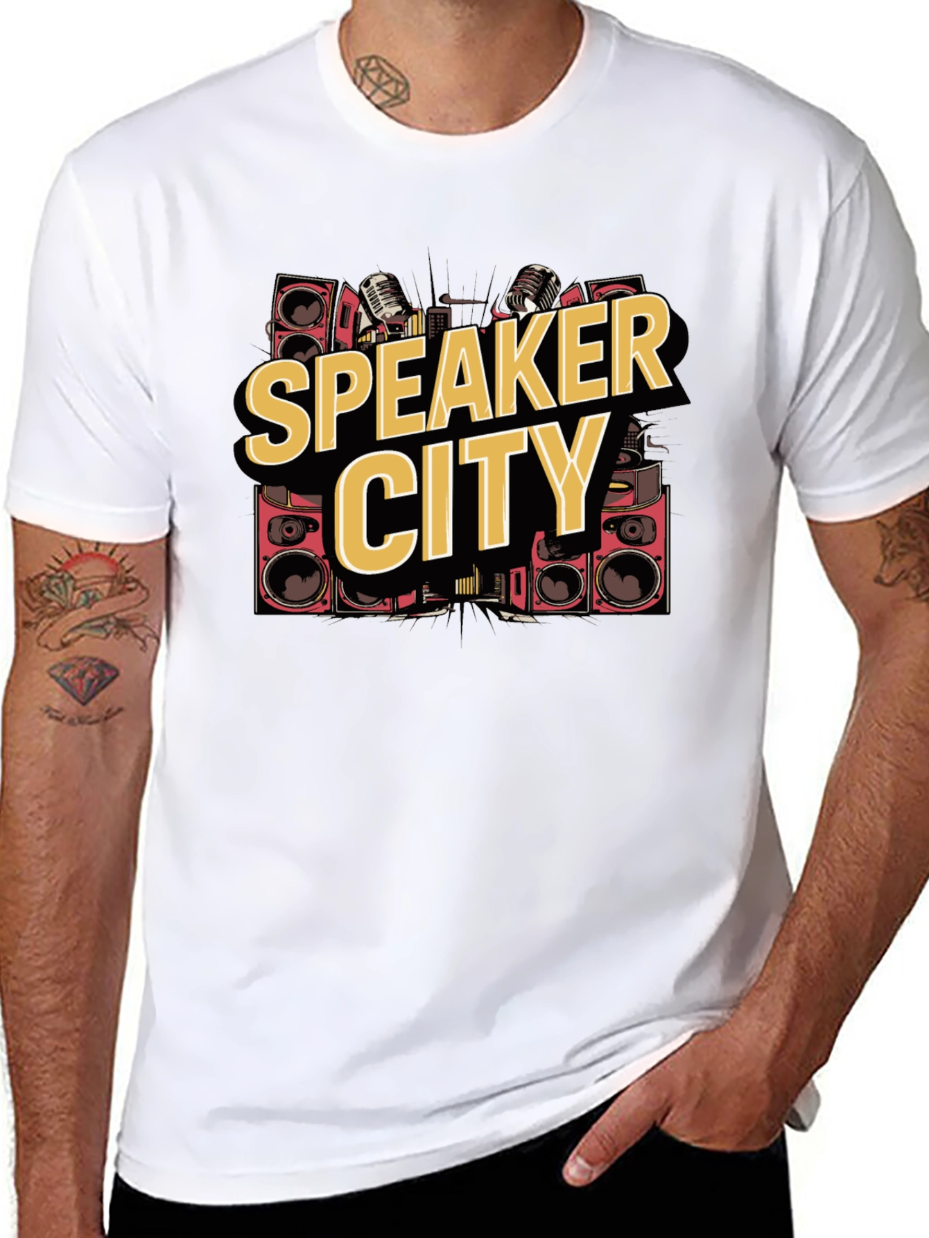 Speaker City Graphic Tee - Black