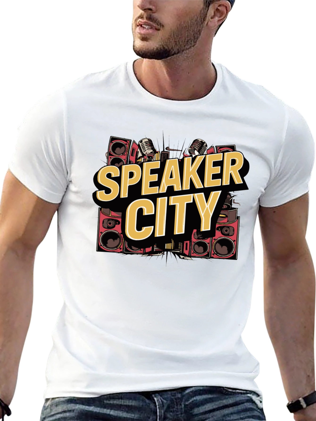 Speaker City Graphic Tee - Black