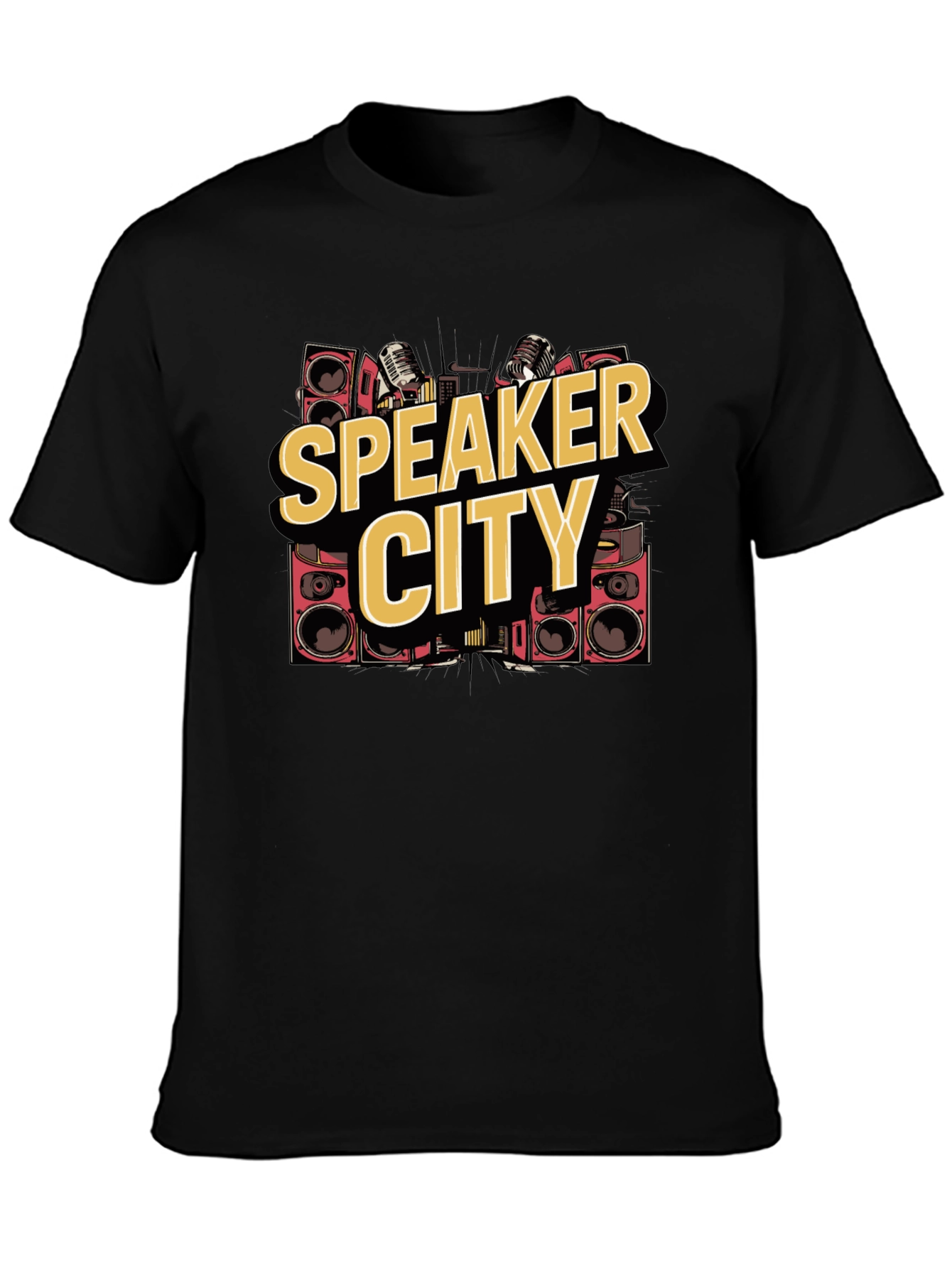 Speaker City Graphic Tee - Black