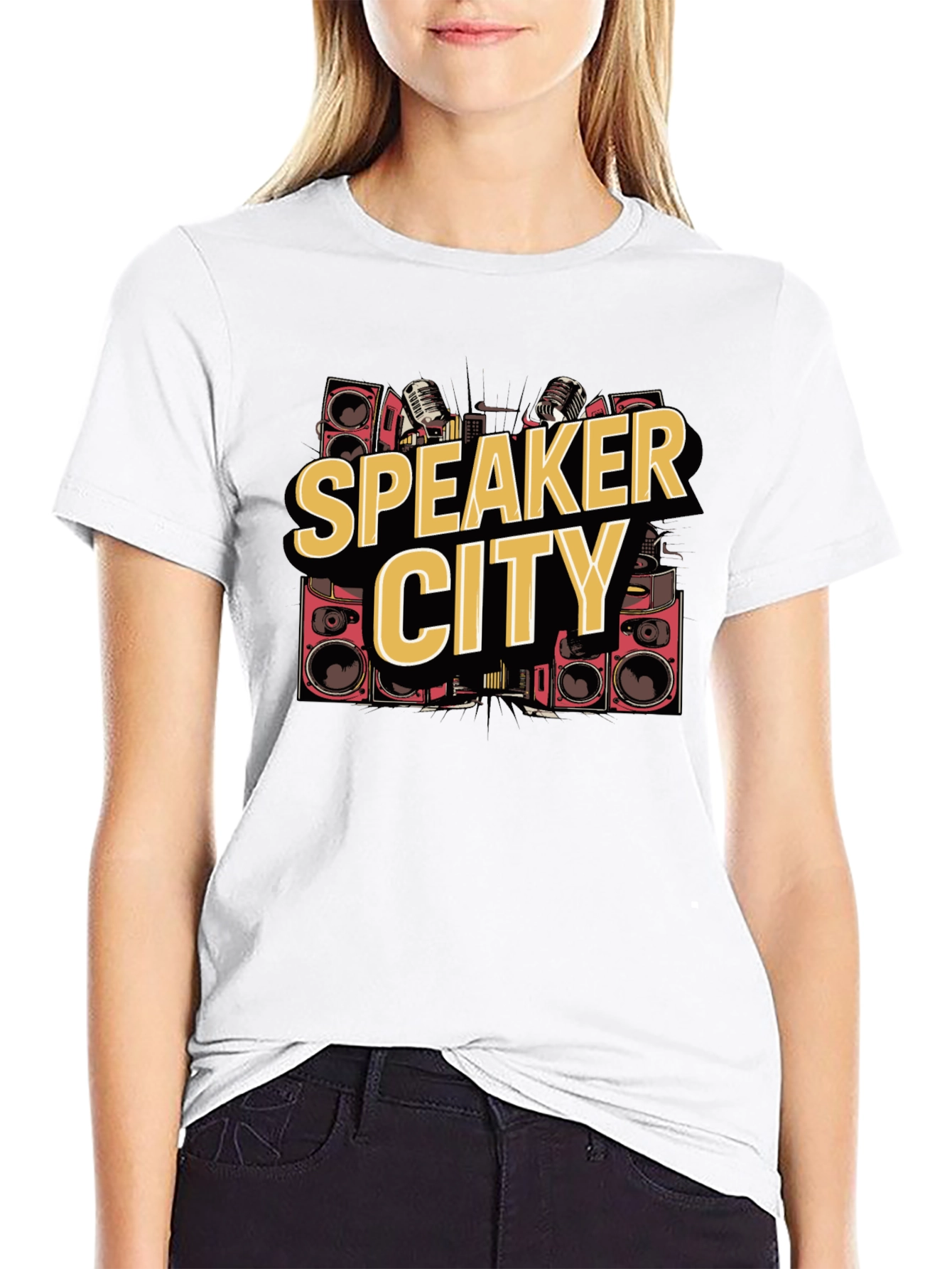 Speaker City Graphic Tee - Black