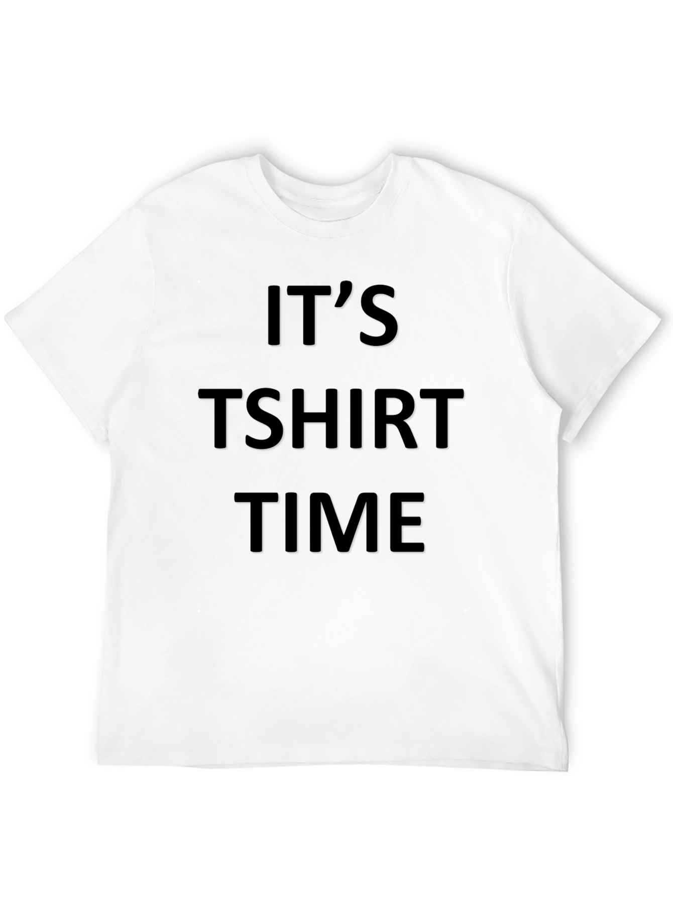 Its T-Shirt Time Black Tee