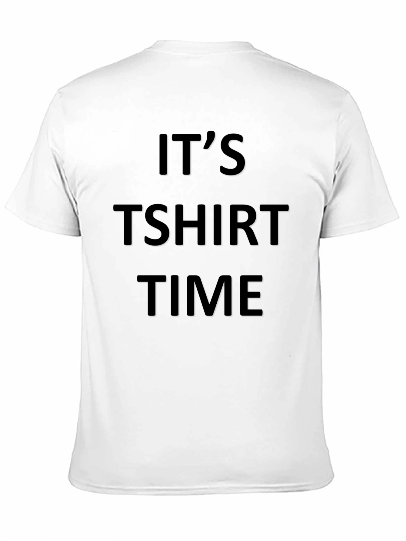 Its T-Shirt Time Black Tee
