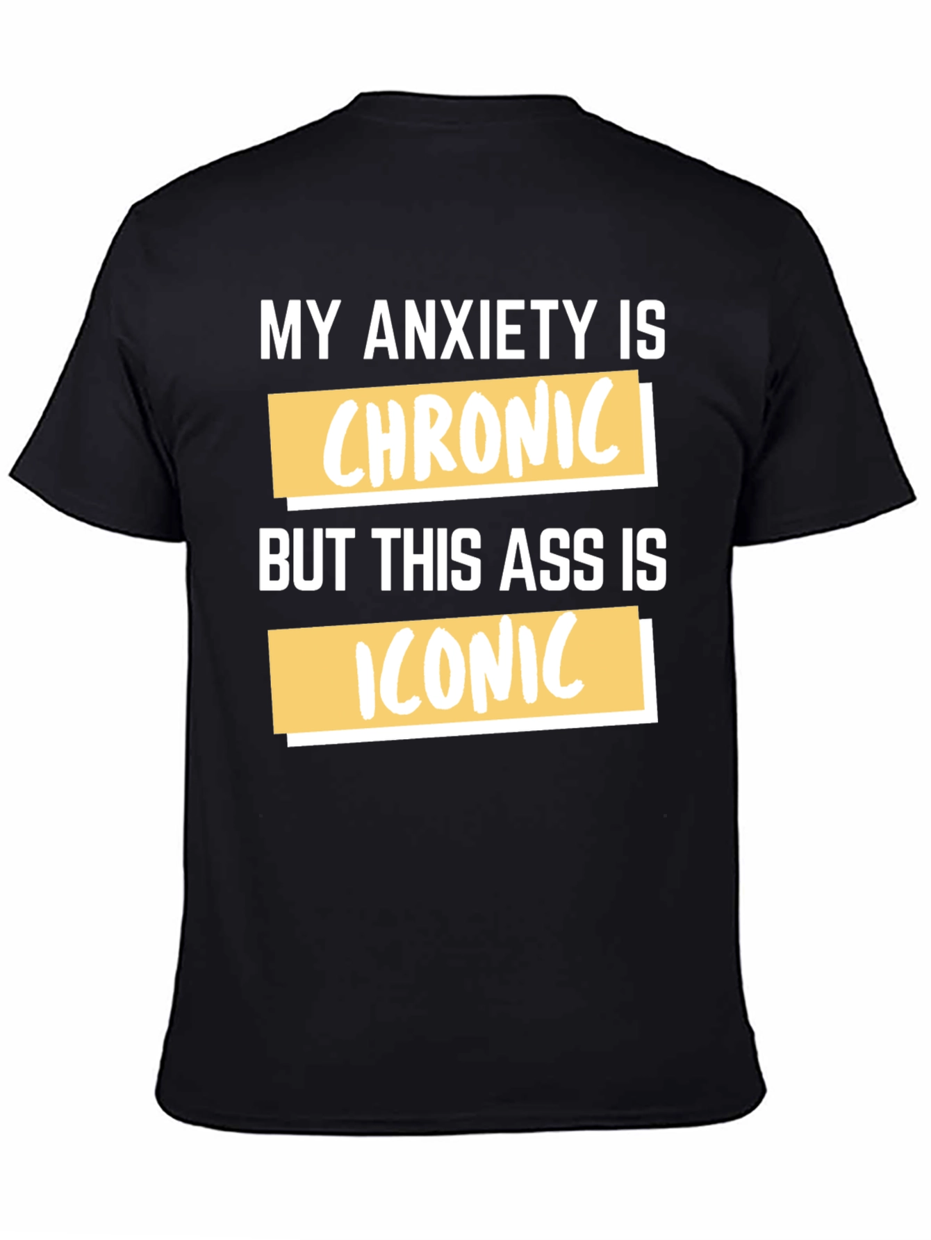 Funny Anxiety Chronic Iconic Graphic Tee