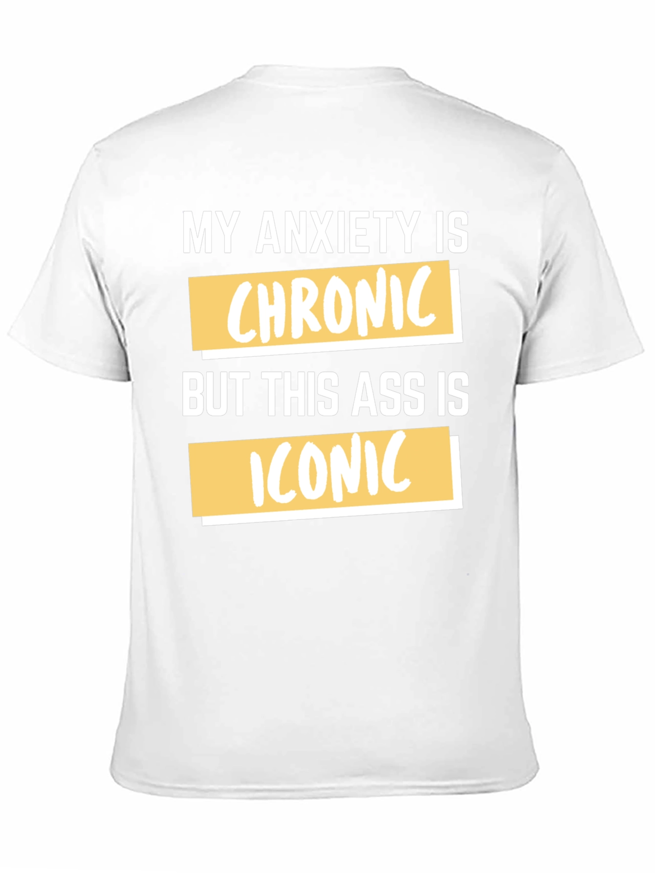 Funny Anxiety Chronic Iconic Graphic Tee