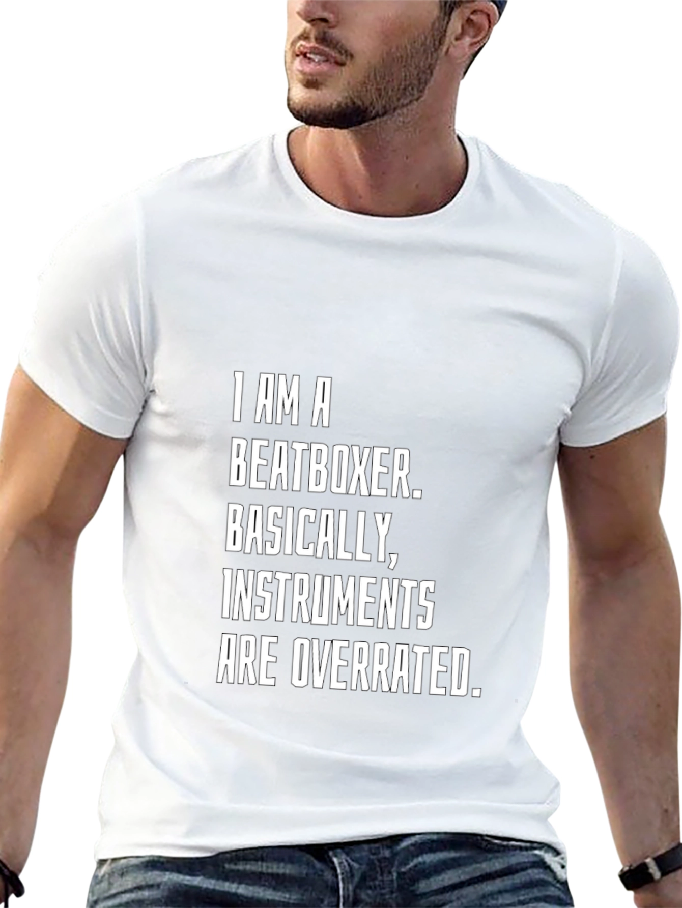 Beatboxer T-Shirt - Instruments Are Overrated Funny Tee