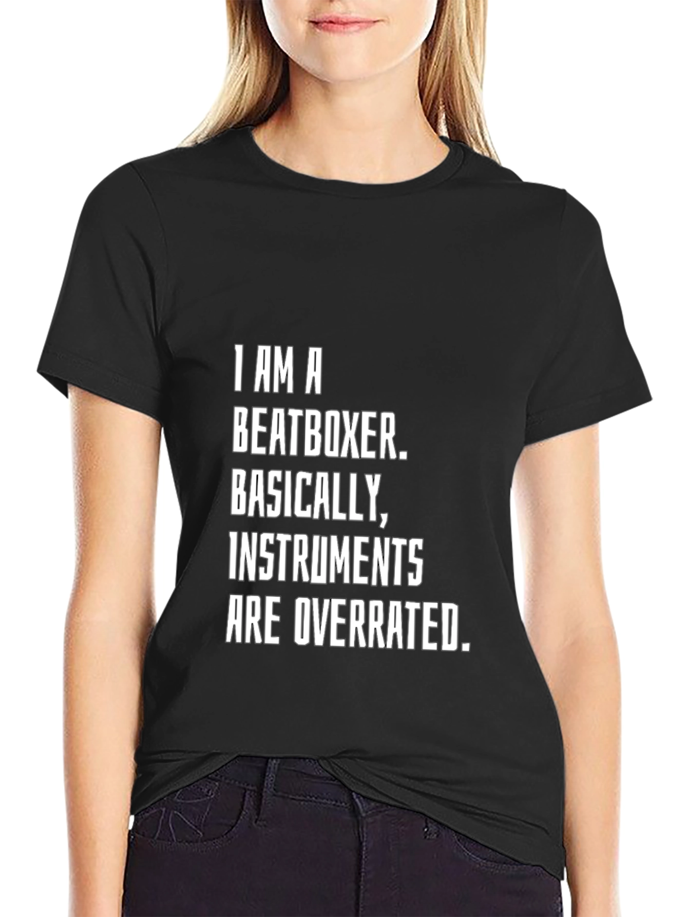 Beatboxer T-Shirt - Instruments Are Overrated Funny Tee