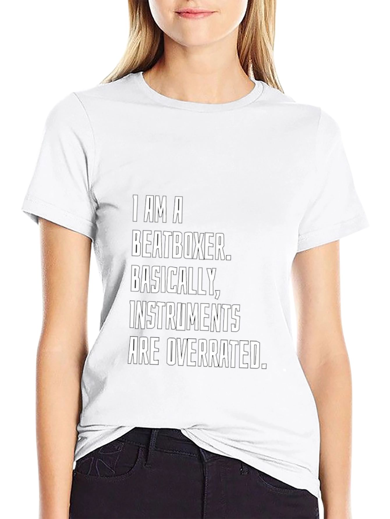 Beatboxer T-Shirt - Instruments Are Overrated Funny Tee
