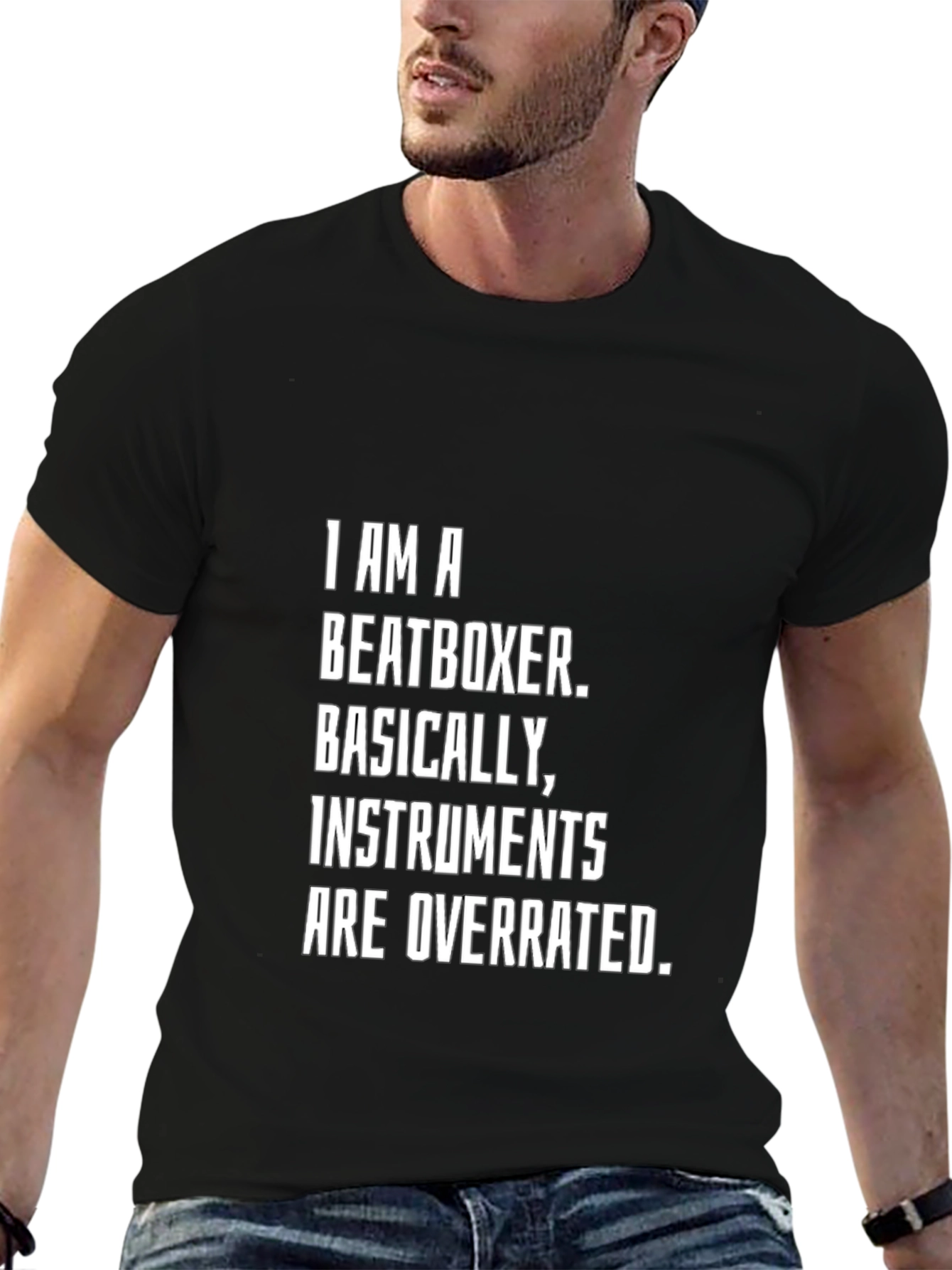 Beatboxer T-Shirt - Instruments Are Overrated Funny Tee